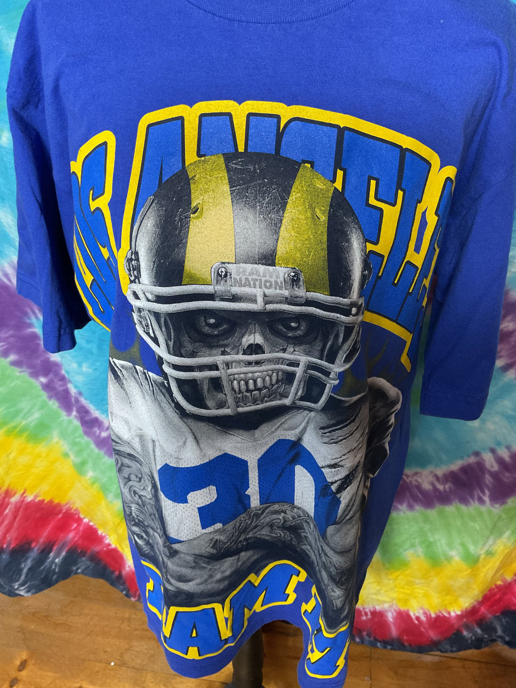 Vintage Los Angeles Rams Street Certified Skull Tee M L