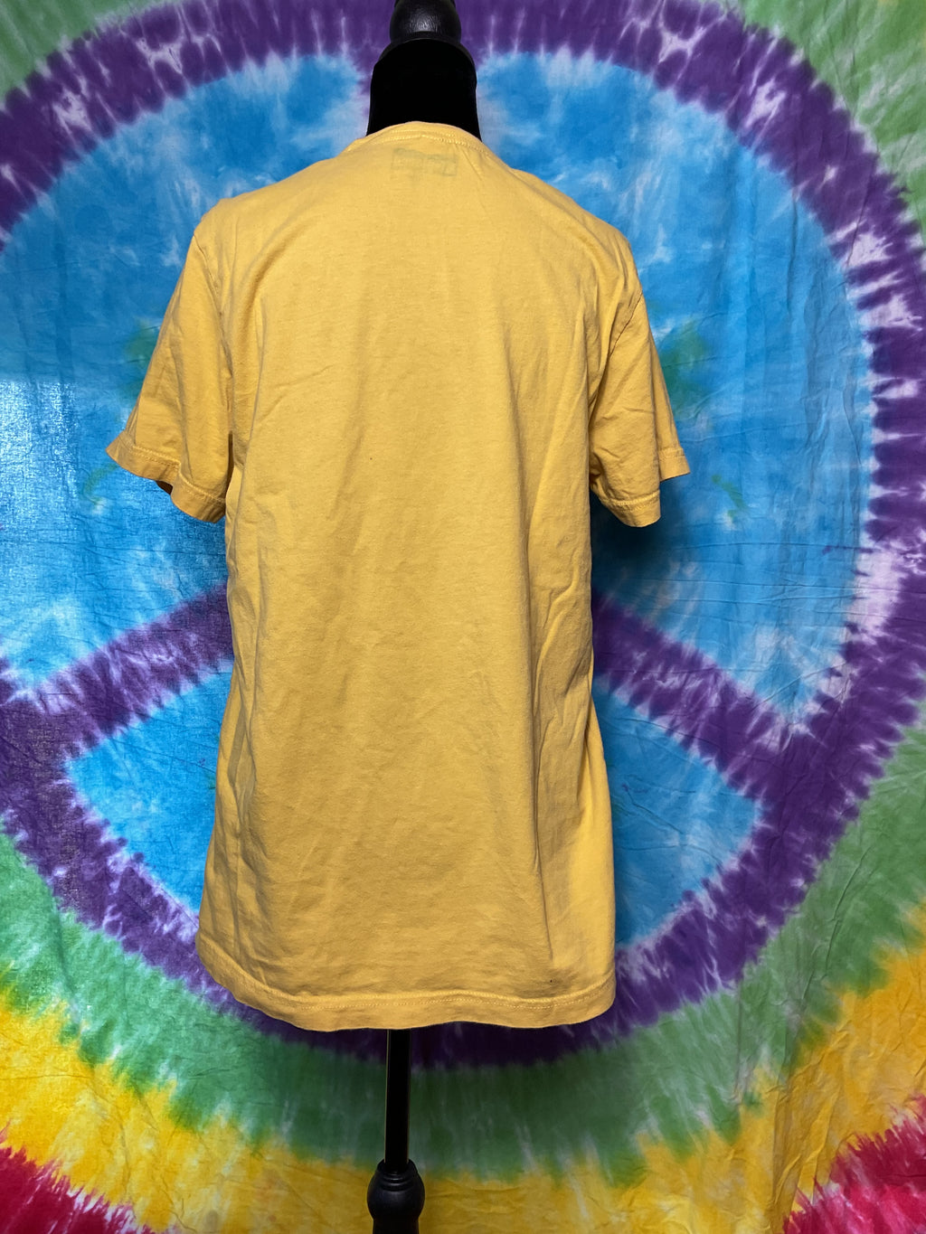 Portland Big Mouth Tee Ginger Yellow Ringspun Cotton Sz M