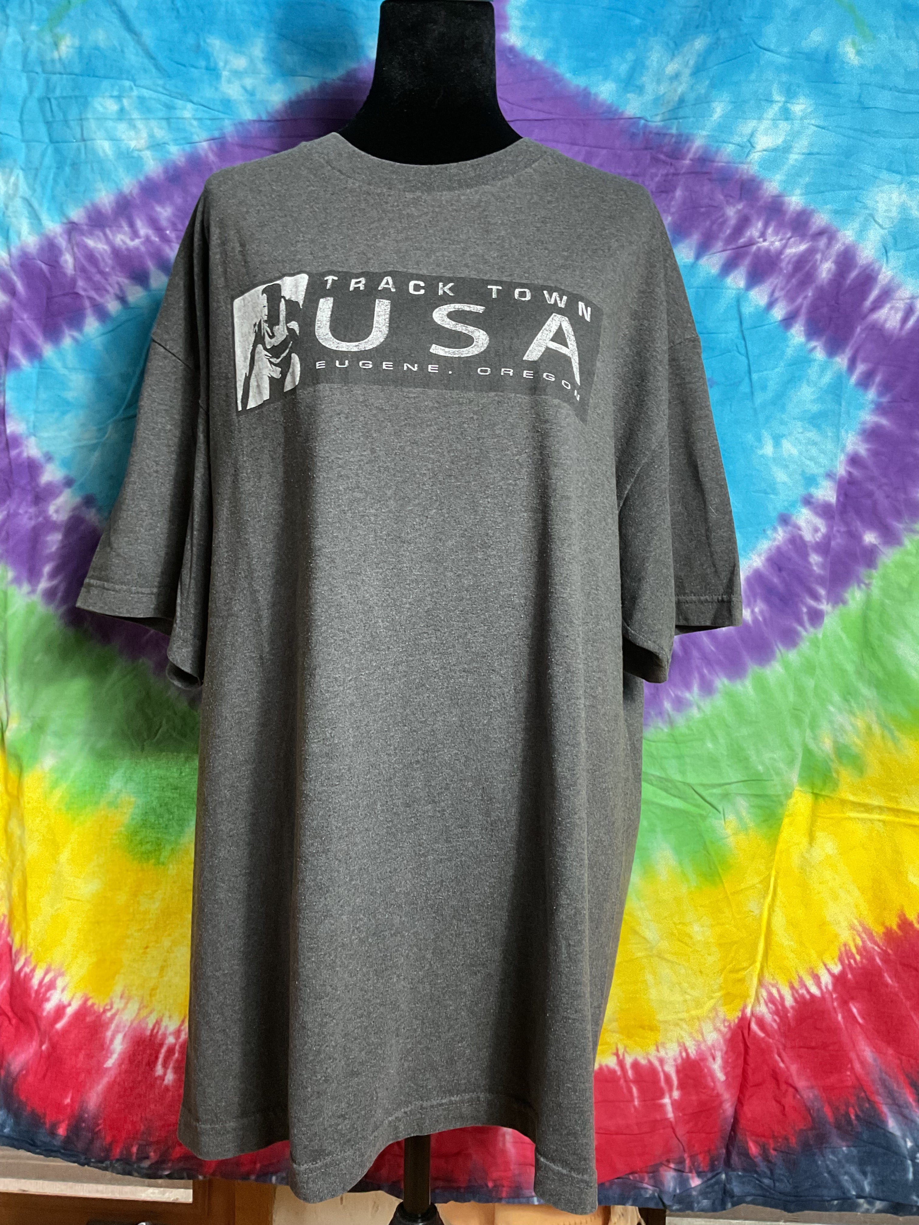 Vtg Track Town USA Eugene Oregon Steve Prefontaine Shirt XL AAA