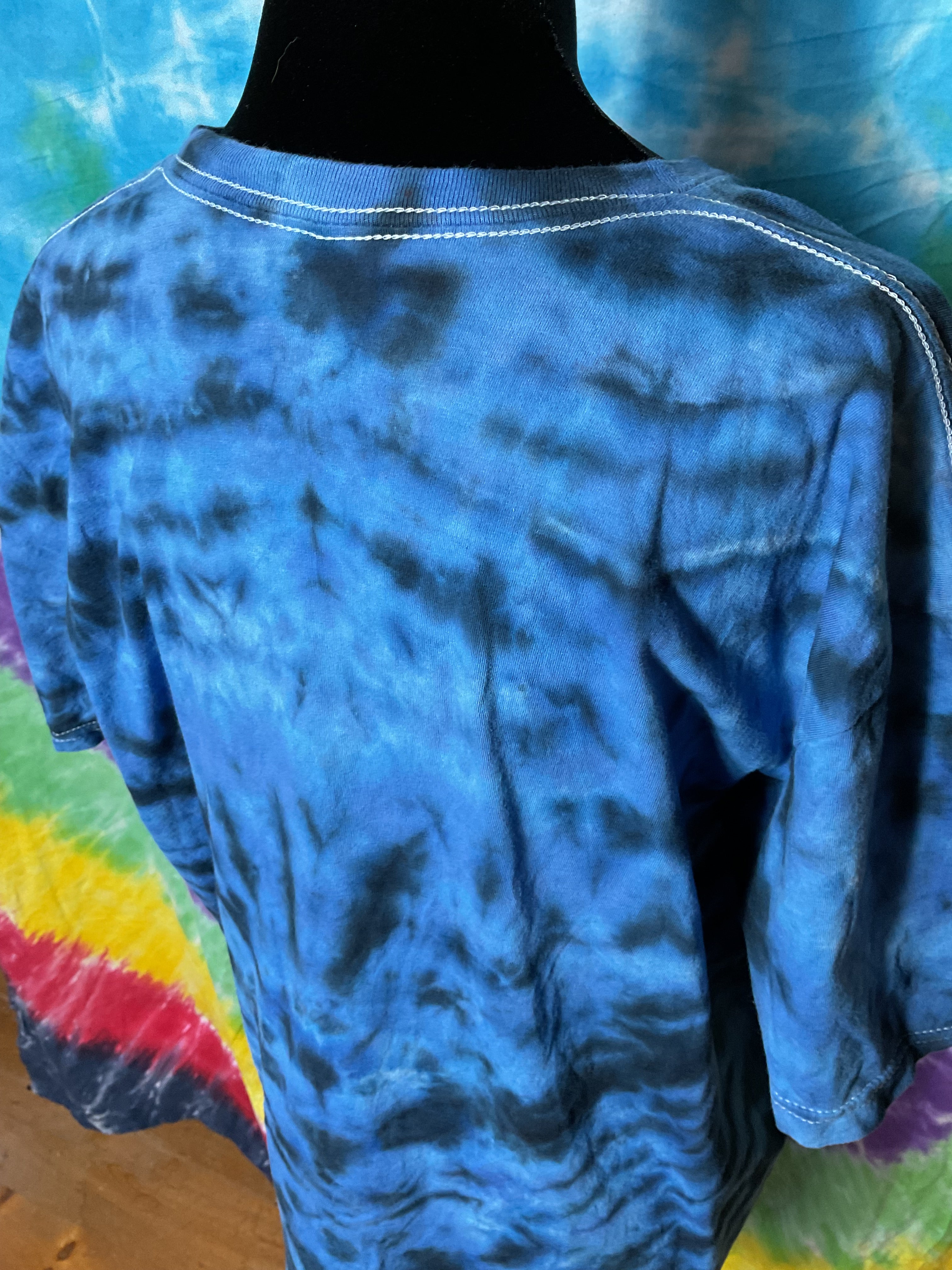 Gildan Softstyle Steal Your Face Bear Tie Dye Shirt L