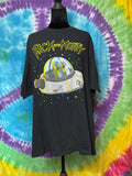 Rick and Morty Space Cruiser UFO T-Shirt Black Size 2X 2018