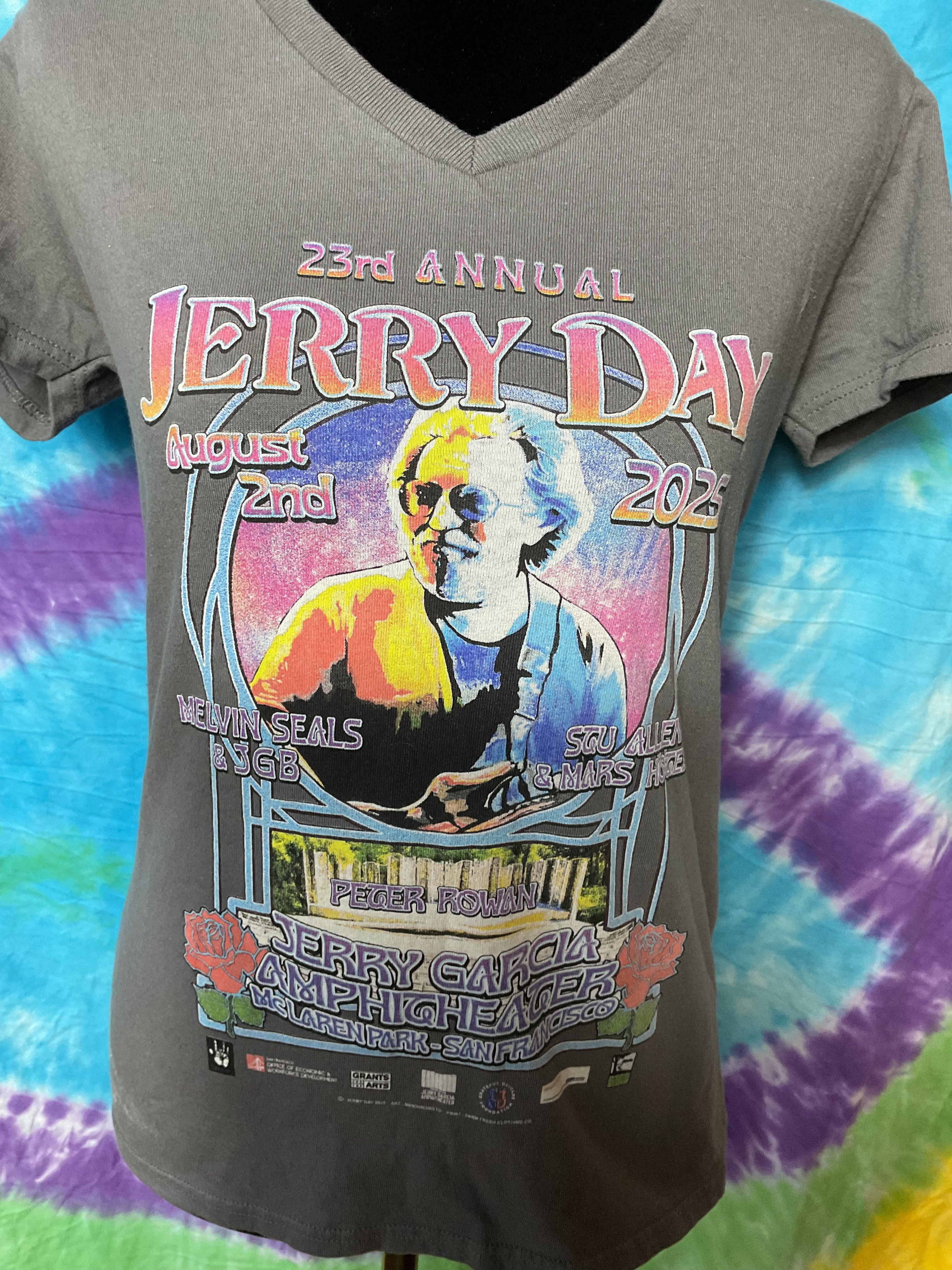 2025 Jerry Day Concert V-Neck T-Shirt Women's S