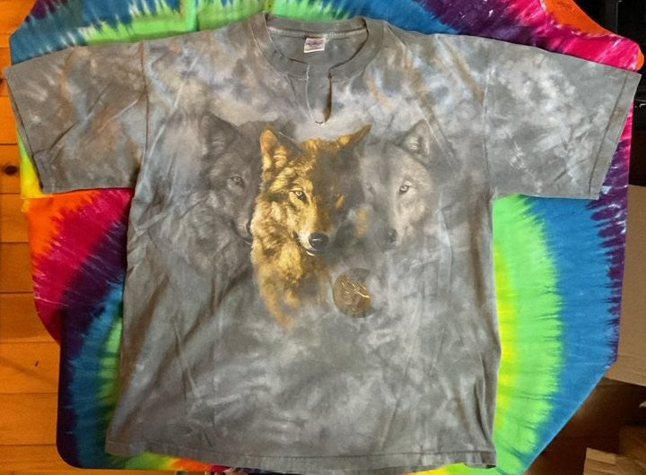 The Mountain Wolf Graphic Tie-Dye T-Shirt