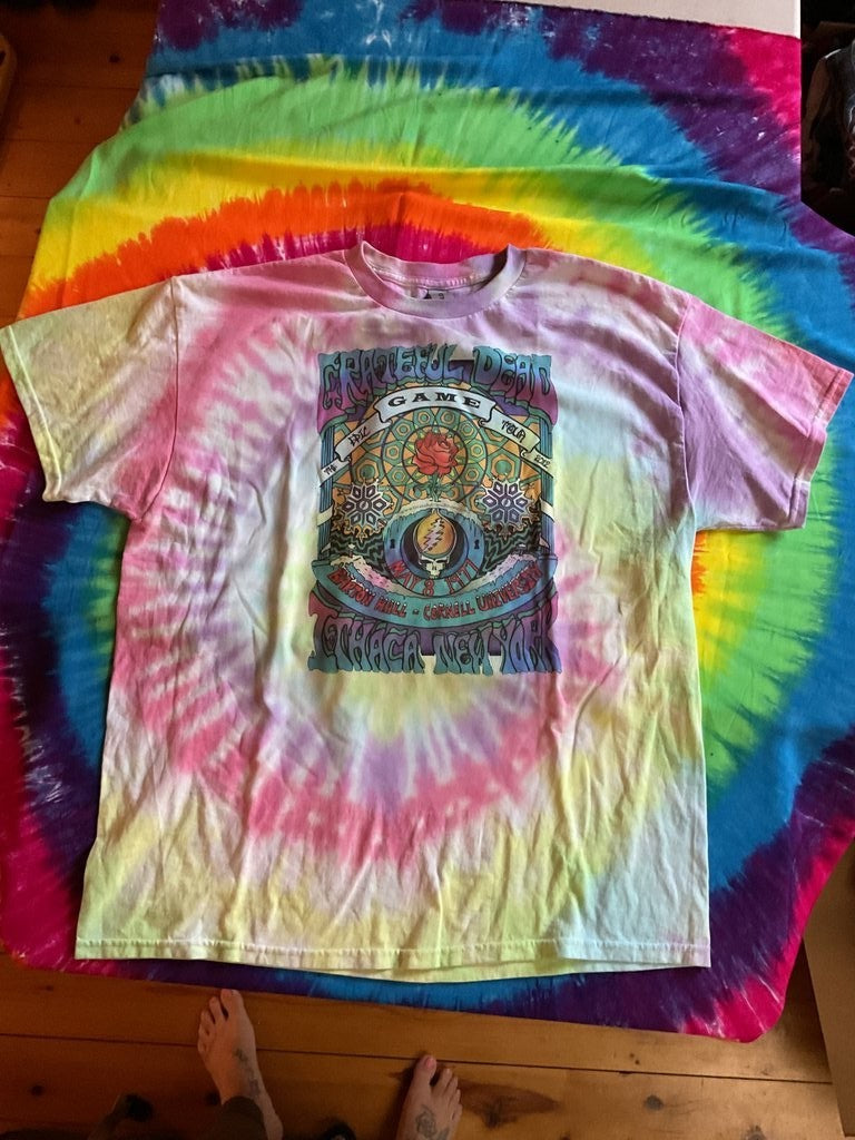 Grateful Dead Tie-Dye - Barton Hall, Cornell University 1977