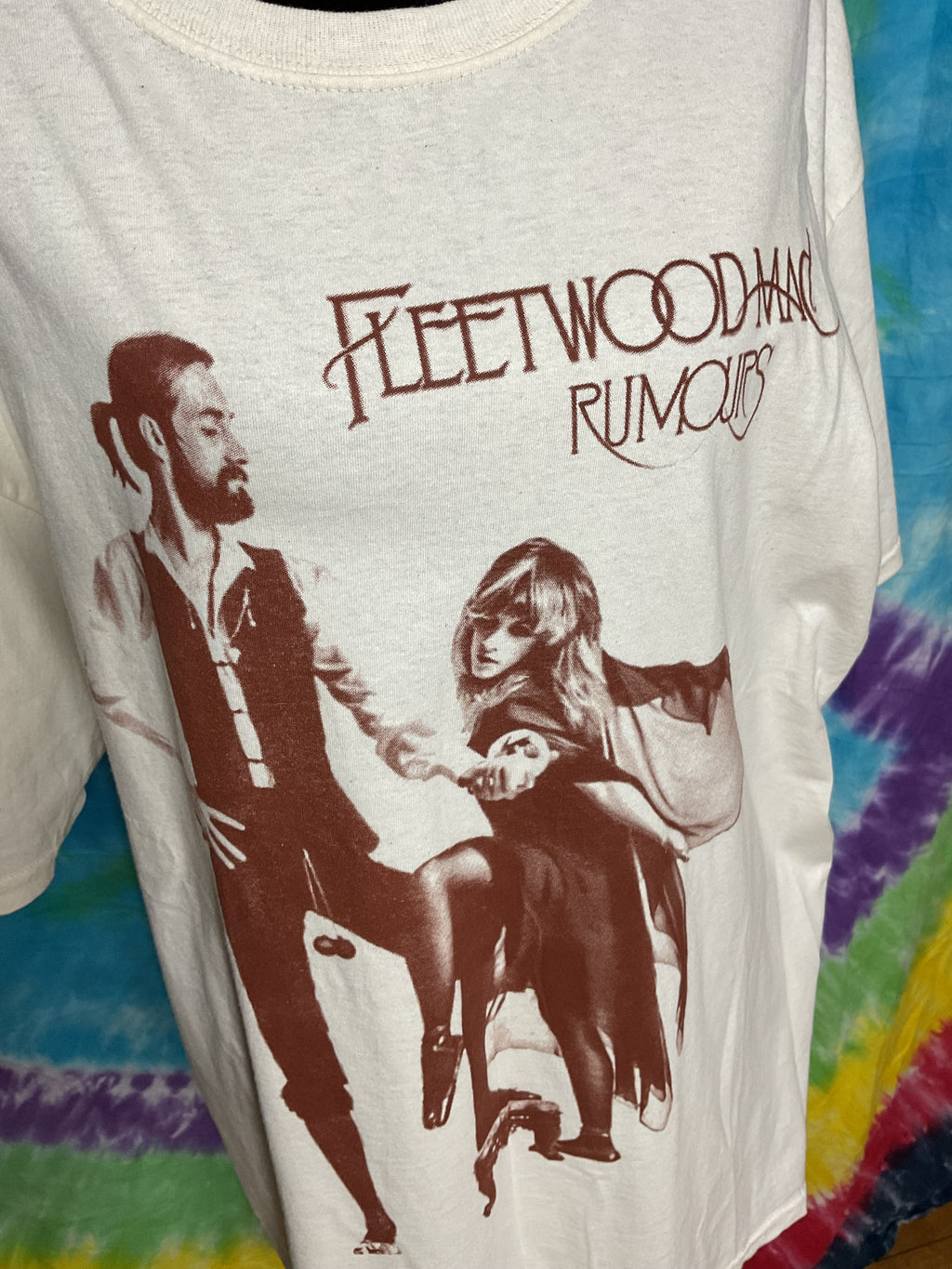 Fleetwood Mac Rumours Album Graphic Tee White Size XL Brand New
