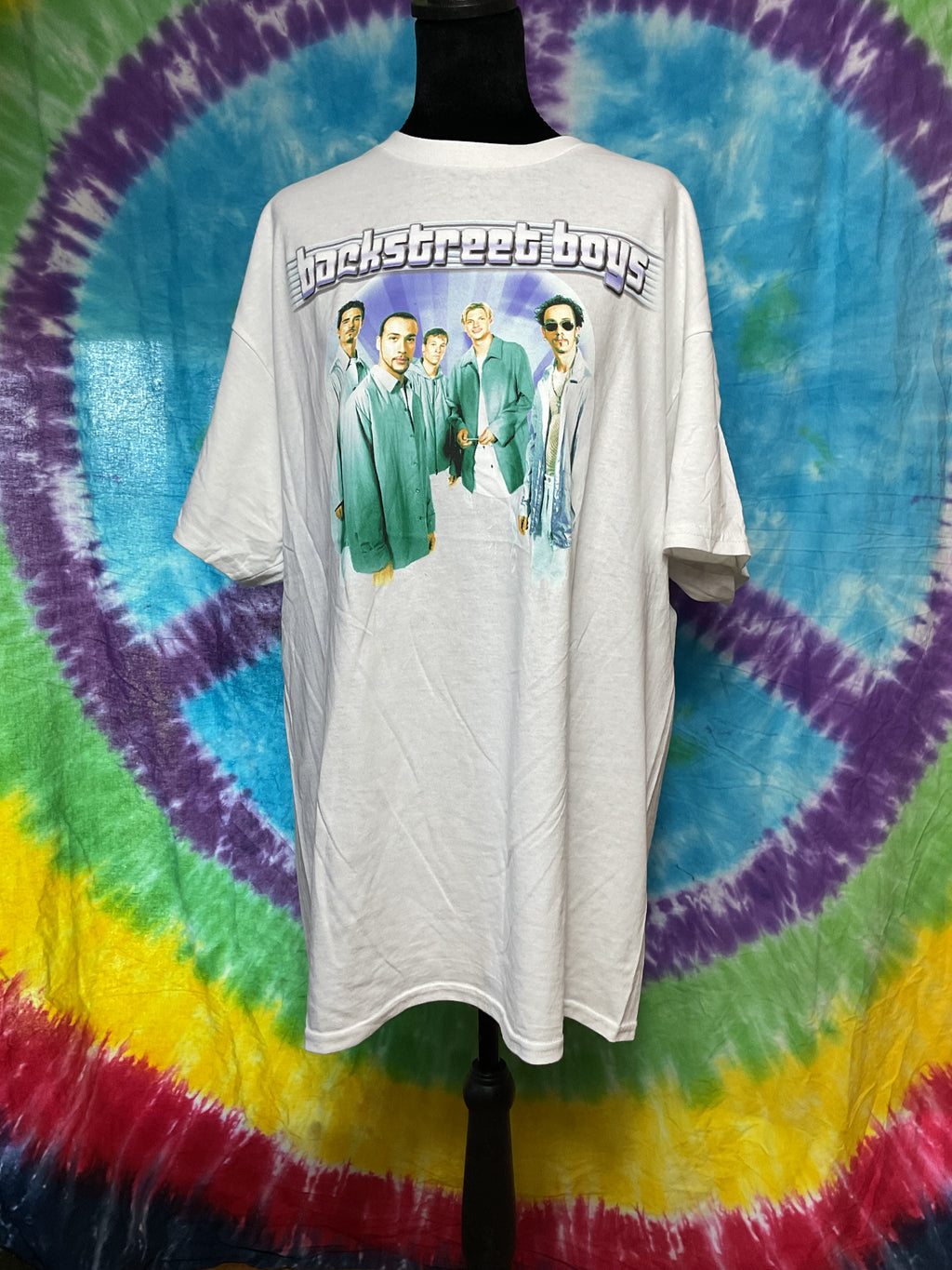Backstreet Boys Millennium Tour White Graphic T-Shirt L/XL New