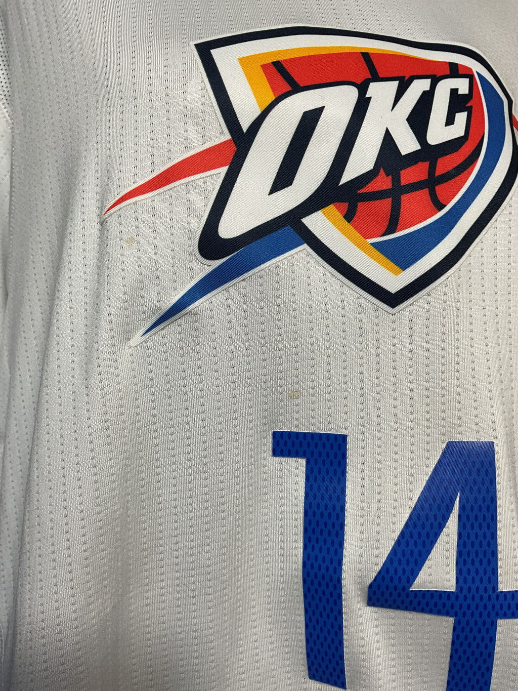 Adidas OKC Thunder D.J. Augustin Jersey XL White