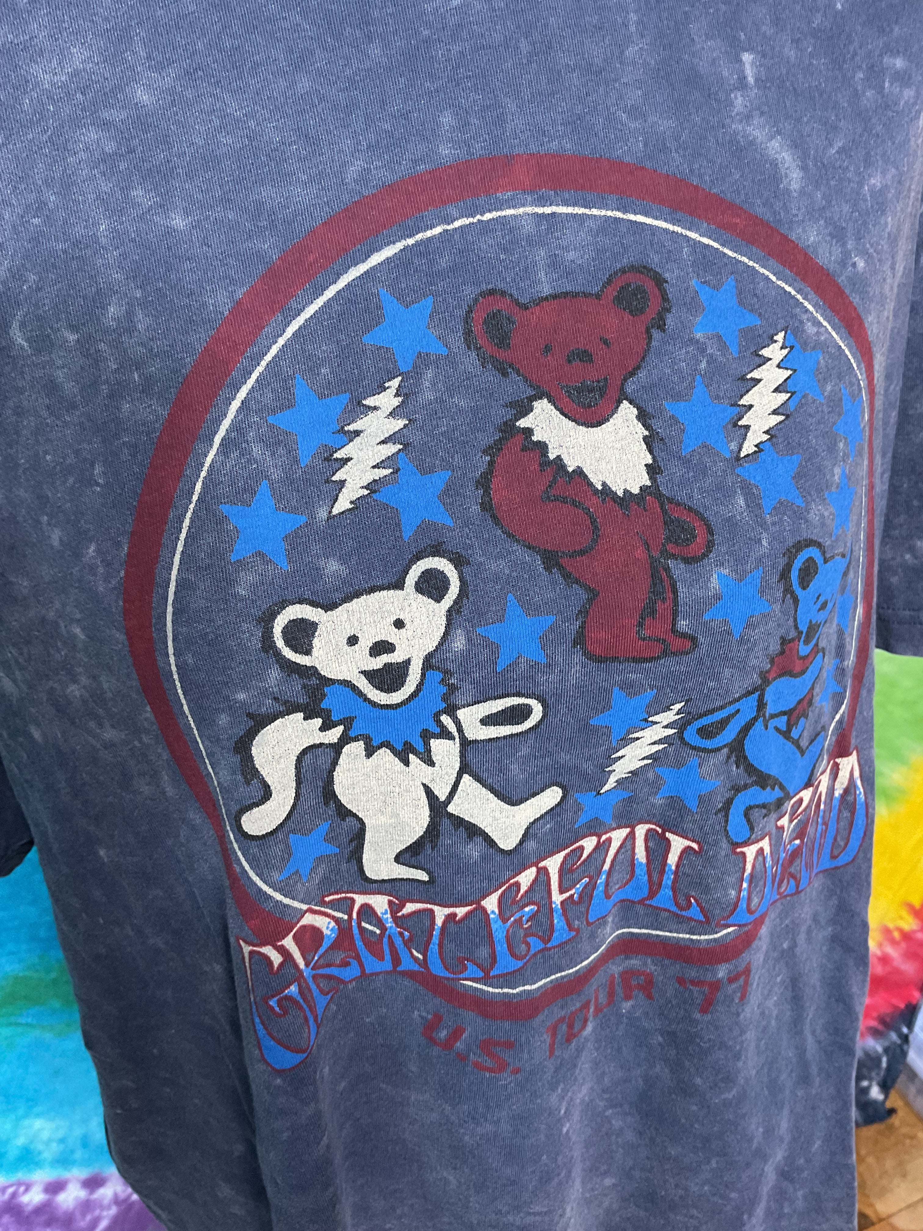 Grateful Dead American Eagle 1977 Tour Graphic Tee Large