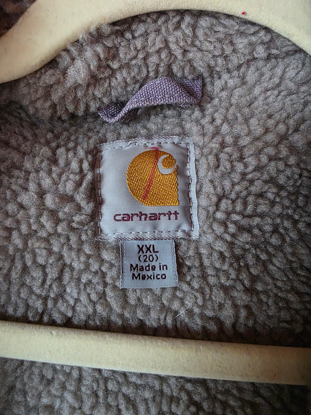 Carhartt WJ141 Dusty Purple Sherpa Lined Jacket