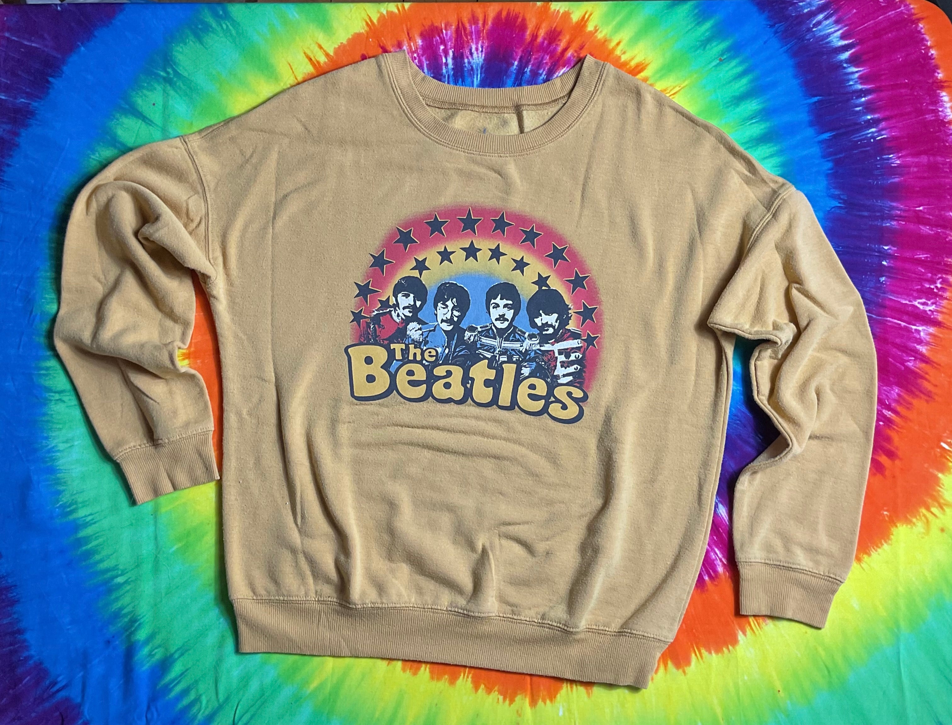The Beatles "Sgt. Pepper" Era Crewneck - Super Soft Mustard
