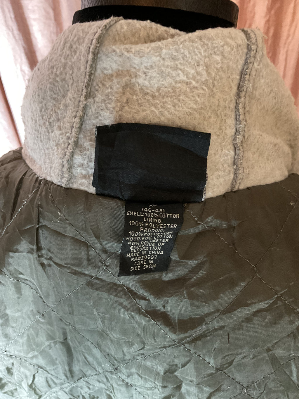 Dickies Hooded Canvas Jacket Metal Zip Olive