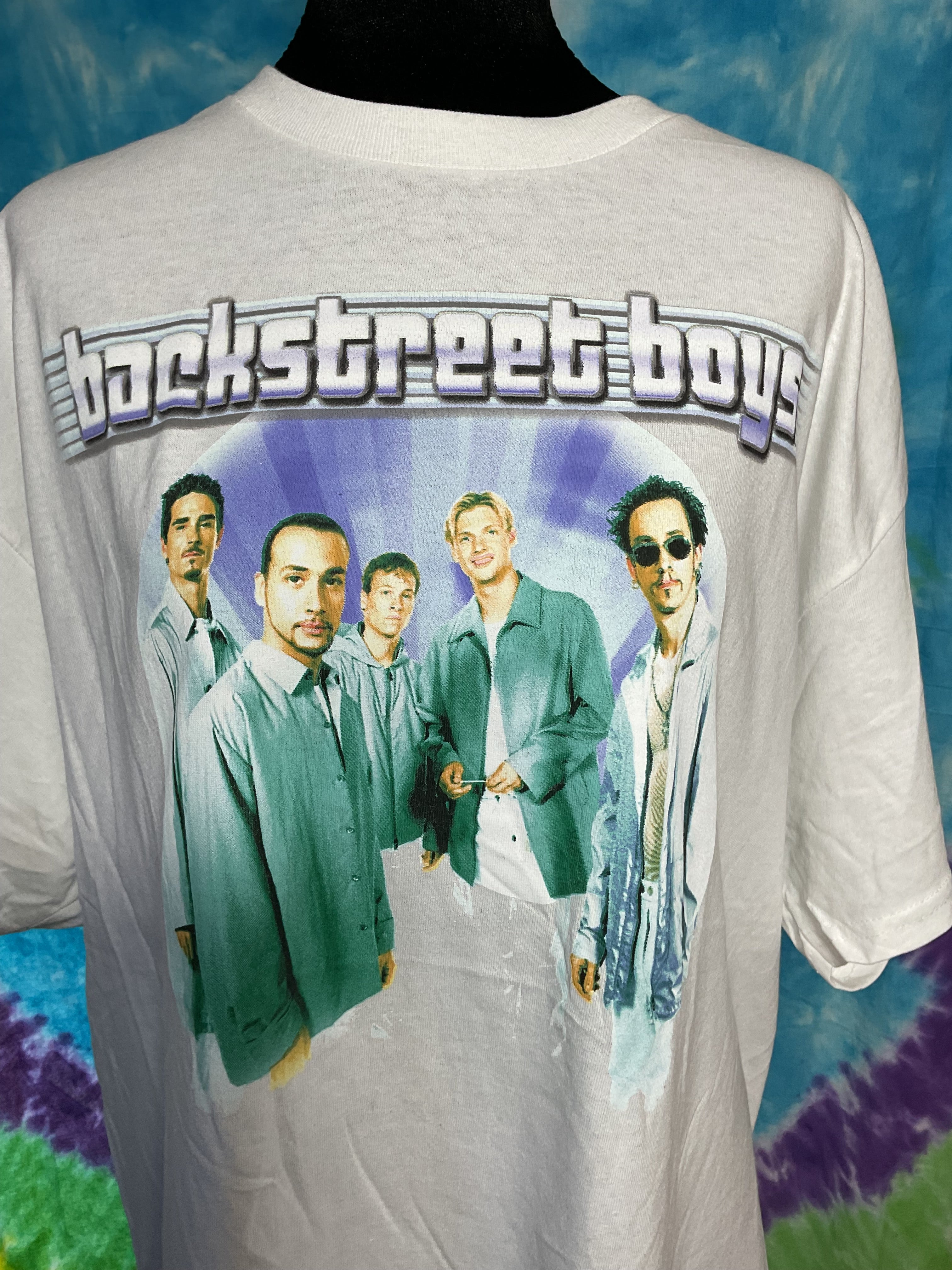 Backstreet Boys Millennium Tour White Graphic T-Shirt L/XL New