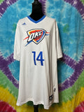 Adidas OKC Thunder D.J. Augustin Jersey XL White