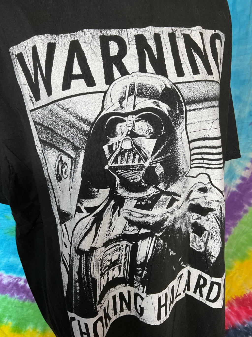 Darth Vader Warning Choking Hazard Graphic Tee Star Wars 2XL