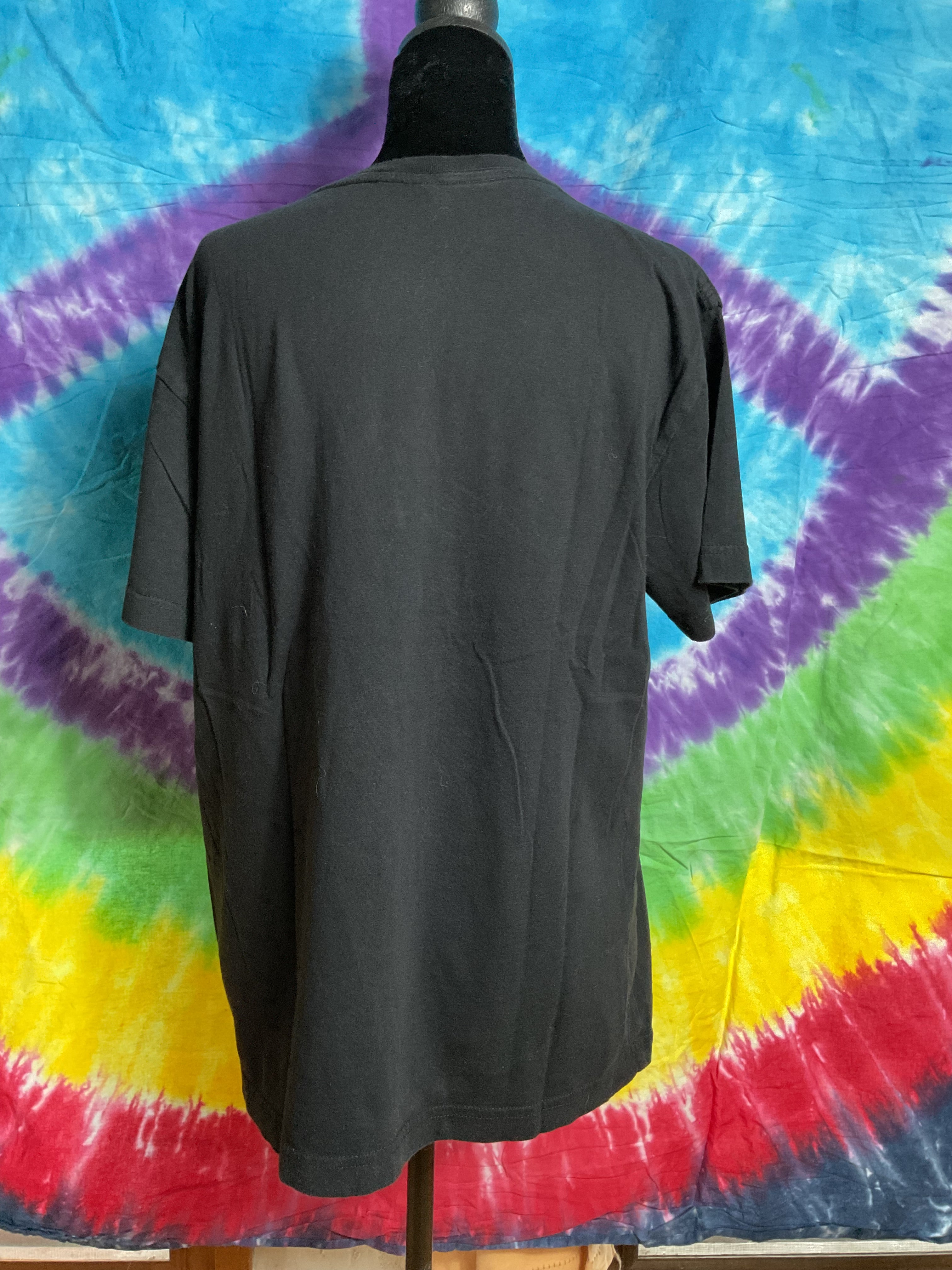 Gamer Kitsune Nine Tailed Fox Gaming Graphic Tee Black Medium