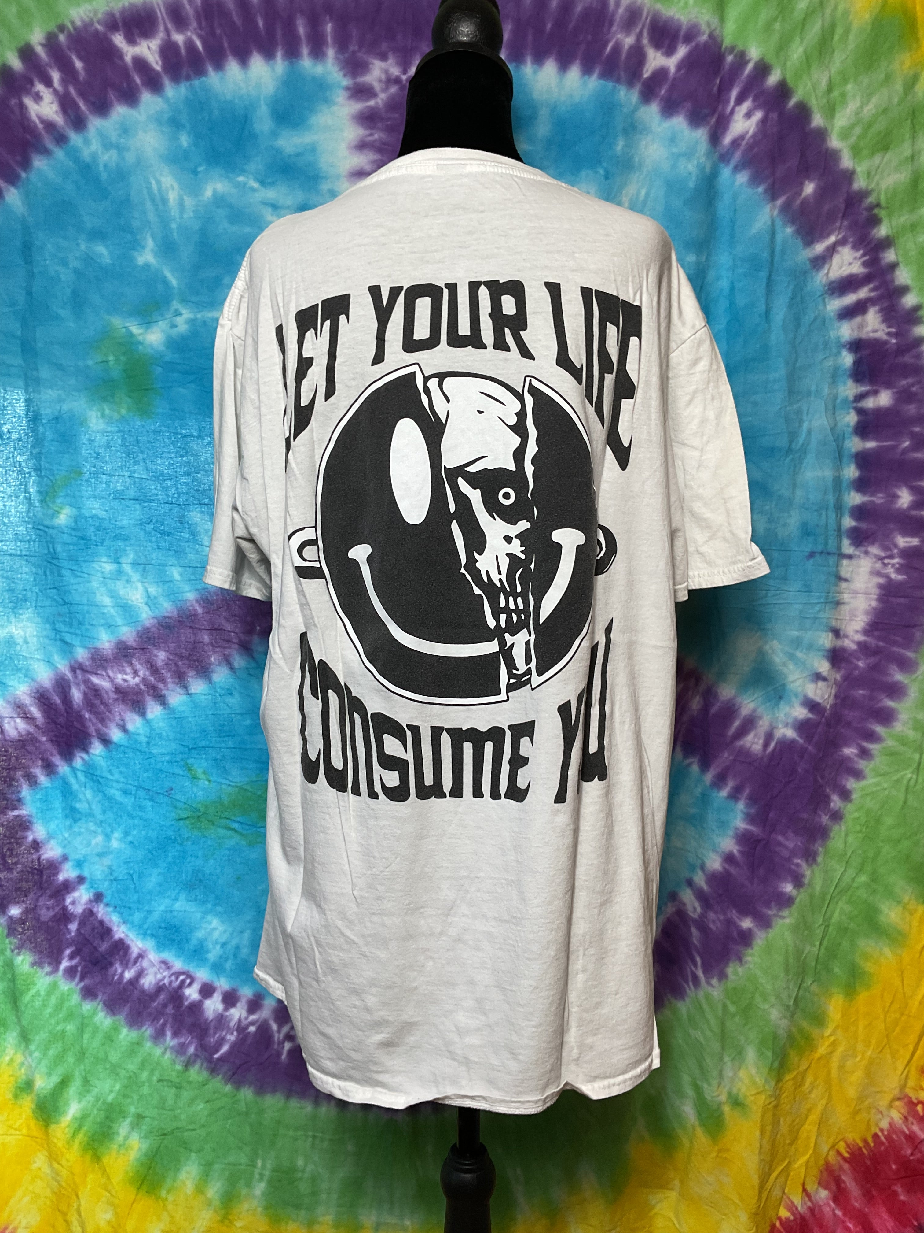 Sugarhill LA Introverted Drifting Lonely Skull Graphic Tee XL
