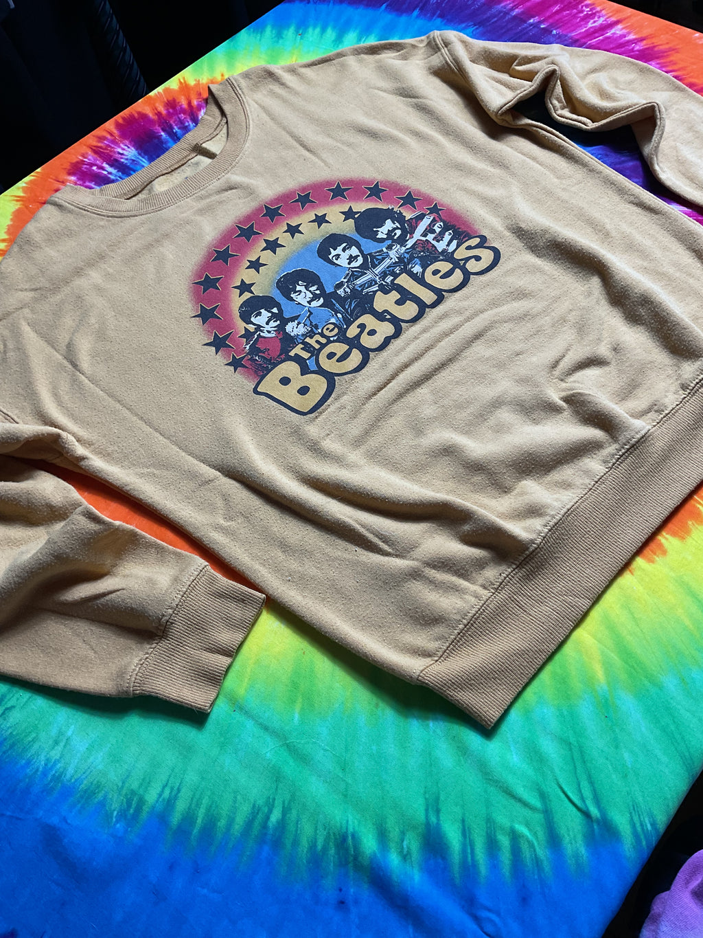 The Beatles "Sgt. Pepper" Era Crewneck - Super Soft Mustard