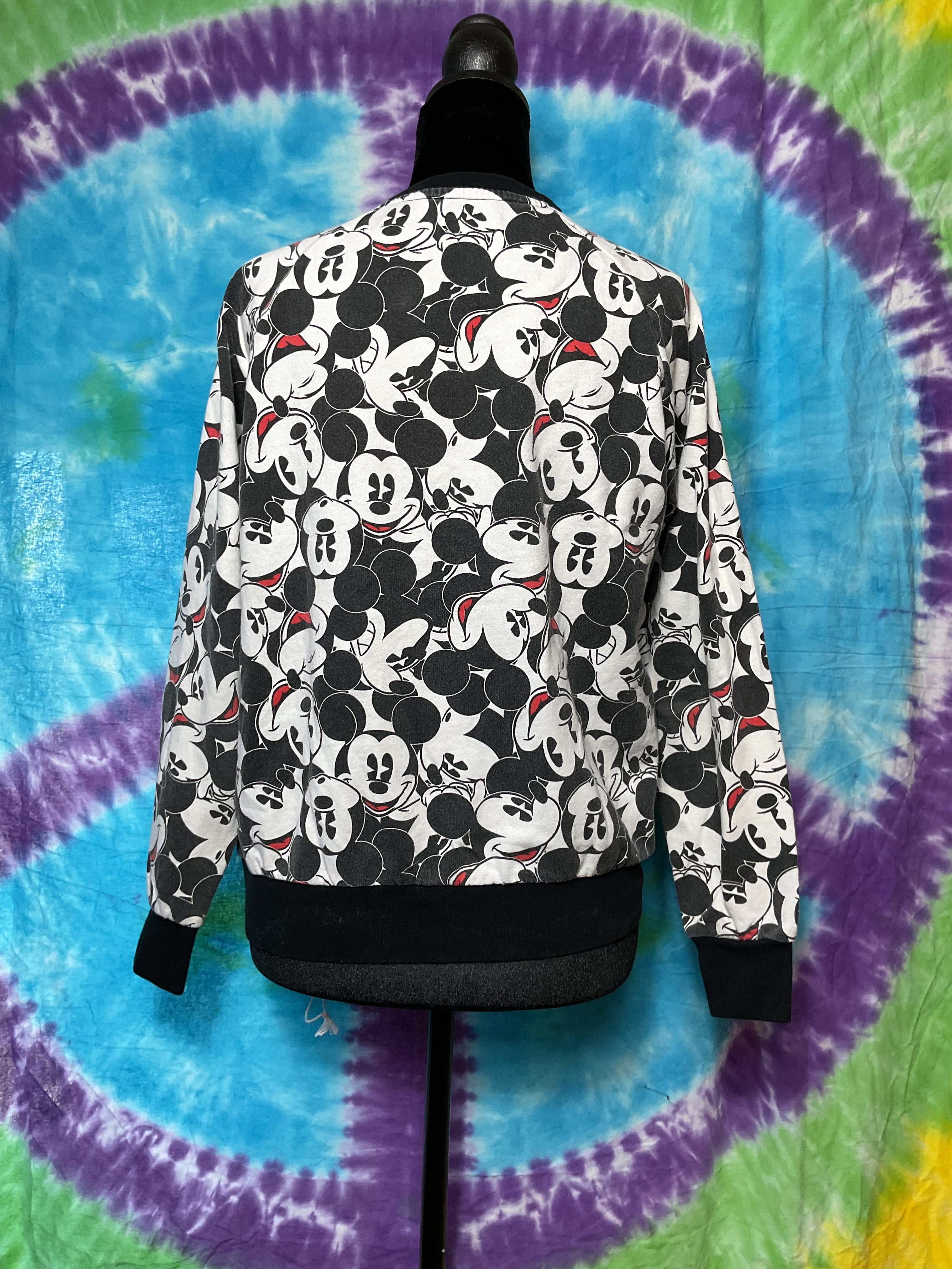 Disney Mickey Mouse All Over Print Crewneck Sweatshirt S (3/5)