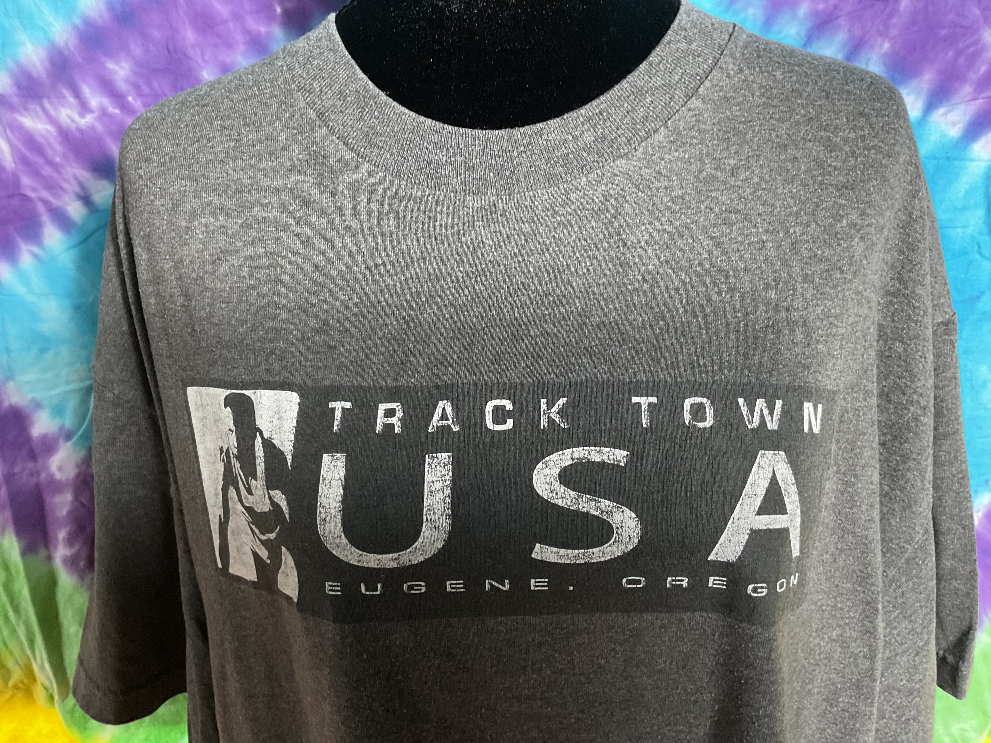 Vtg Track Town USA Eugene Oregon Steve Prefontaine Shirt XL AAA