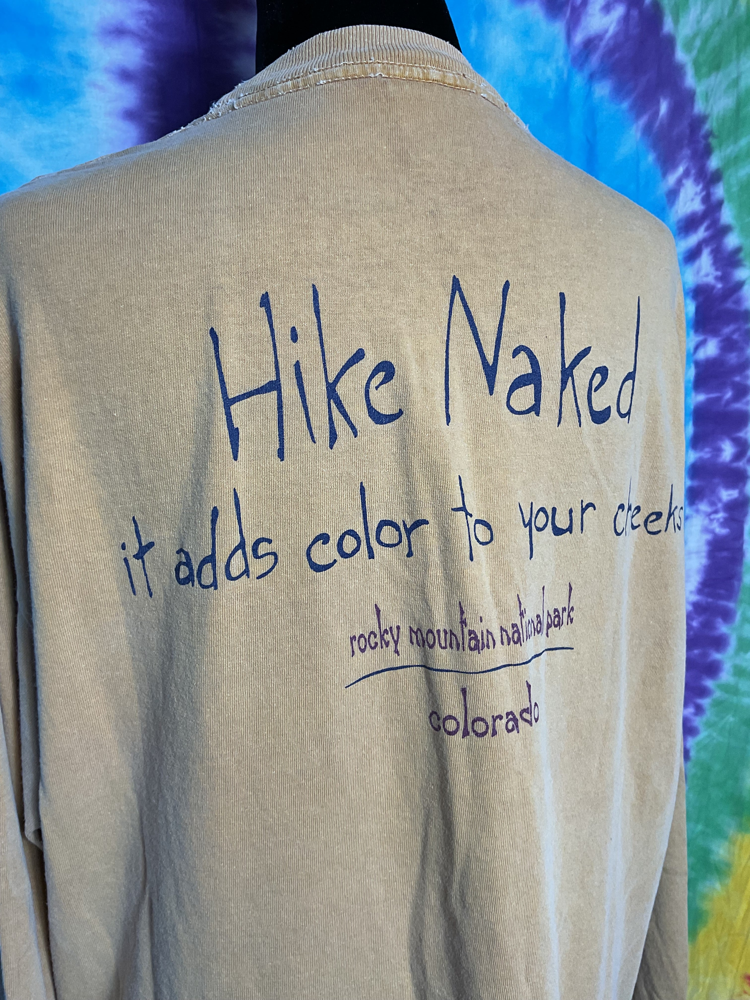 Colors Hike Naked Rocky Mountain National Park LS Shirt L