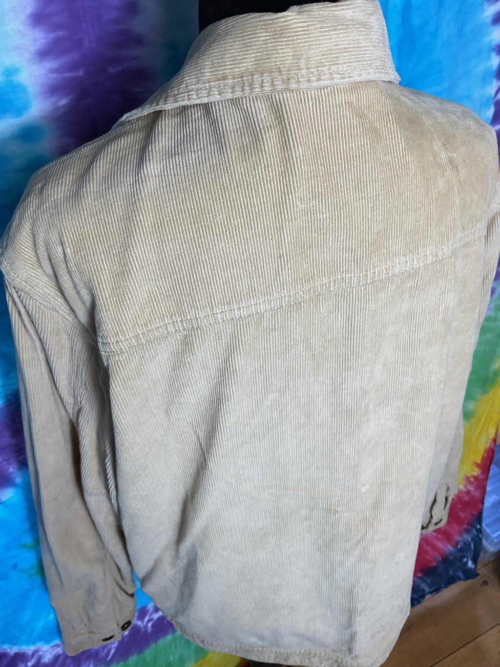 Vans Drill Chore Coat Tan Beige Corduroy Jacket Mens Large