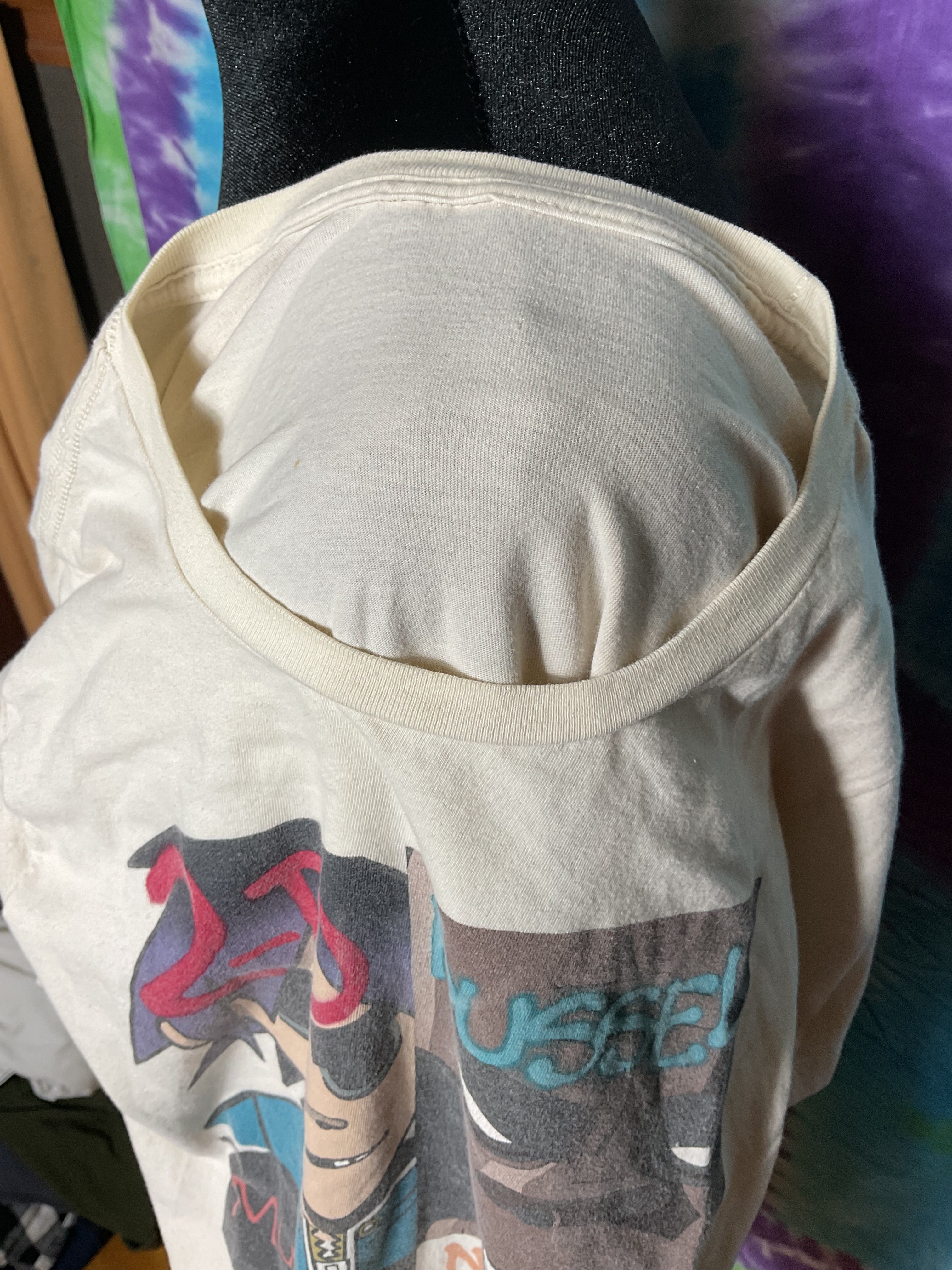 Gorillaz Graphic Tee Cream 2-D Noodle Murdoc Russel S/M