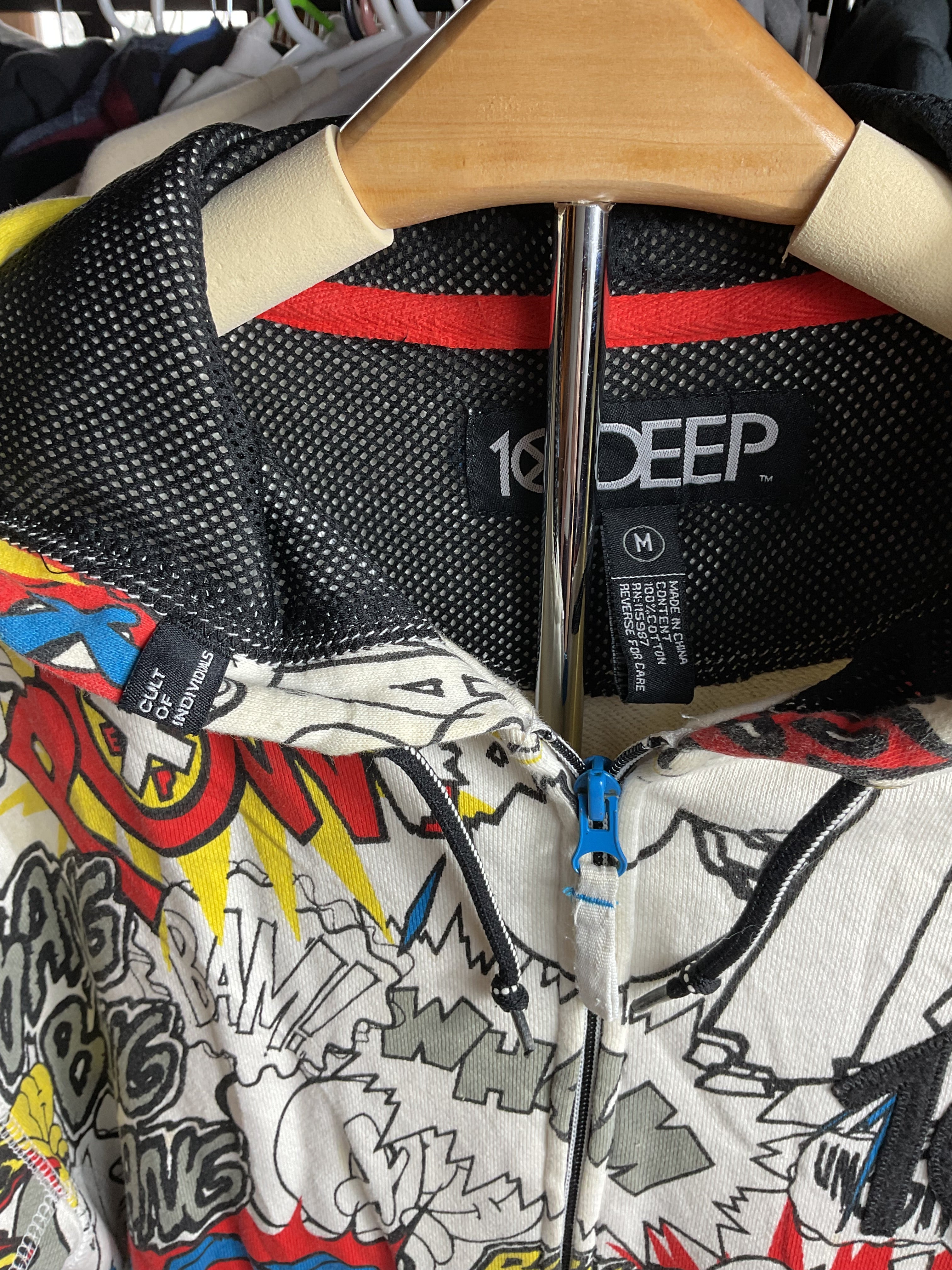 10.DEEP Comic Book Pop Art Full-Zip