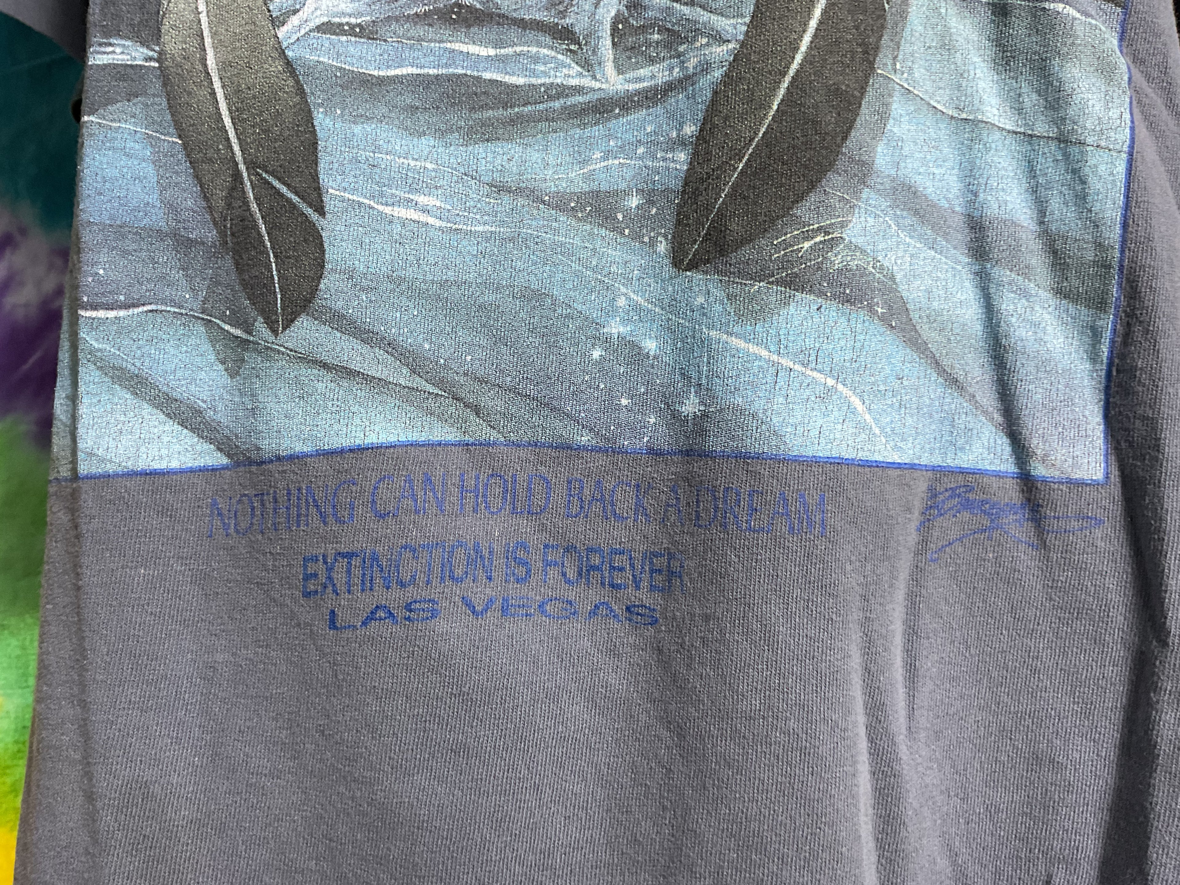 Vintage Anvil Single Stitch Wolf Dreamcatcher Tee Las Vegas L