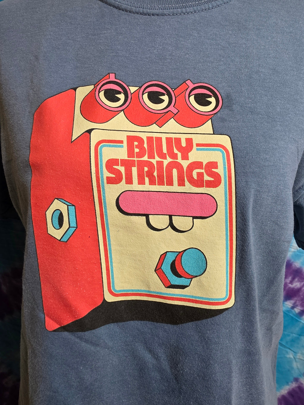 Billy Strings Concert T-Shirt USA Fall Tour 2022 Blue Small