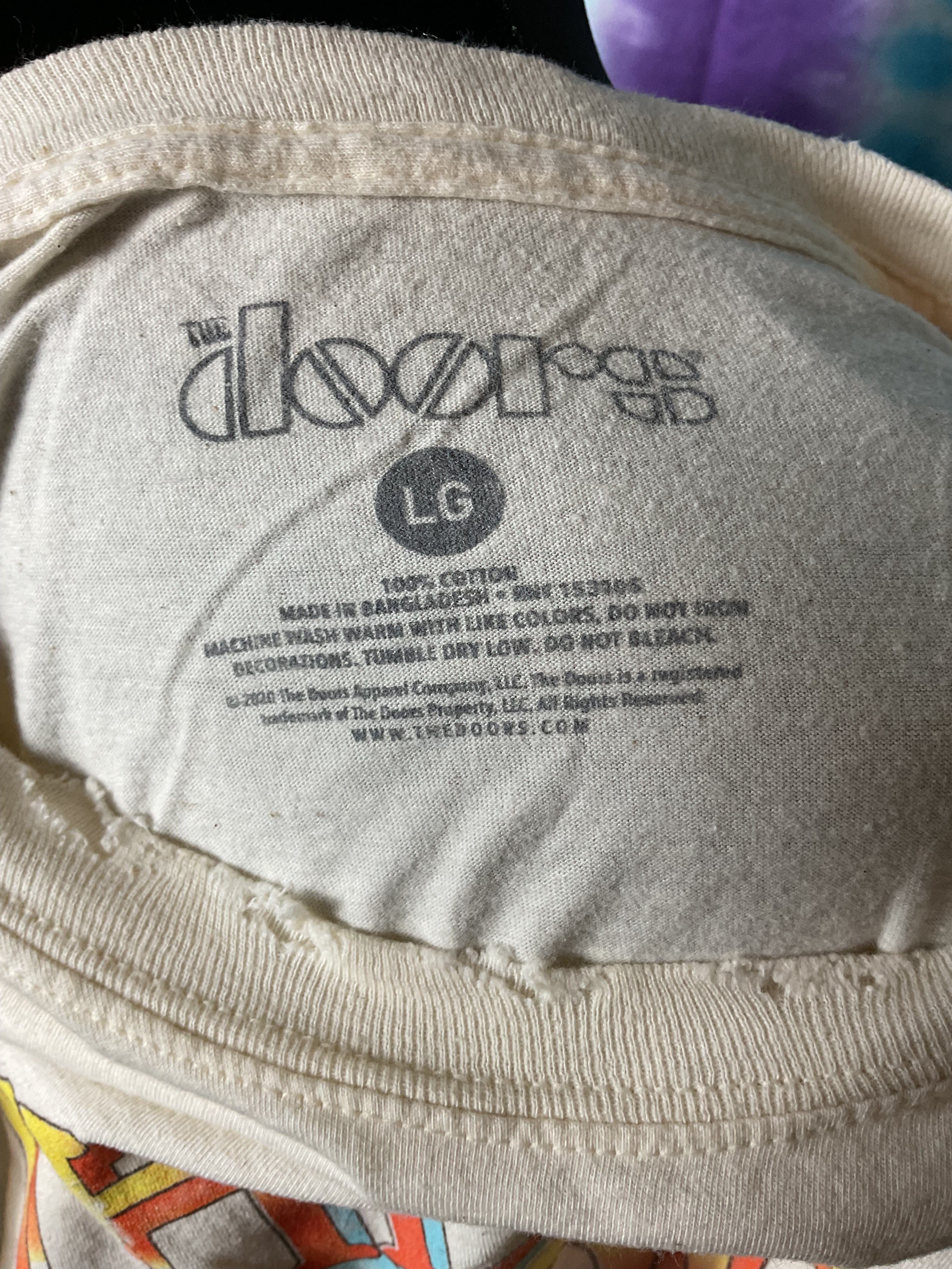 Vintage The Doors Light My Fire T-Shirt Jim Morrison LG