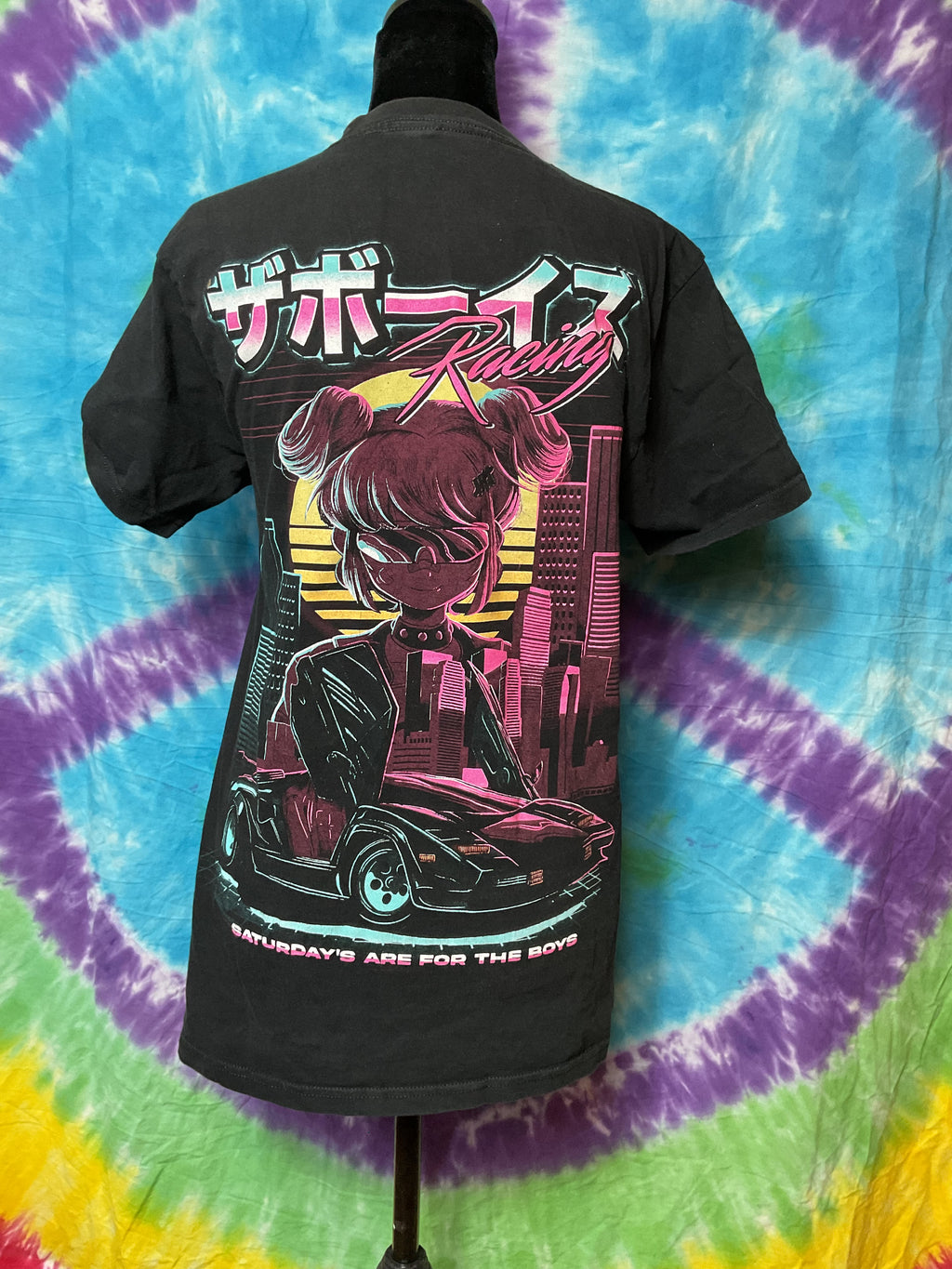 Vintage The Boys Racing Graphic Tee Synthwave S/P