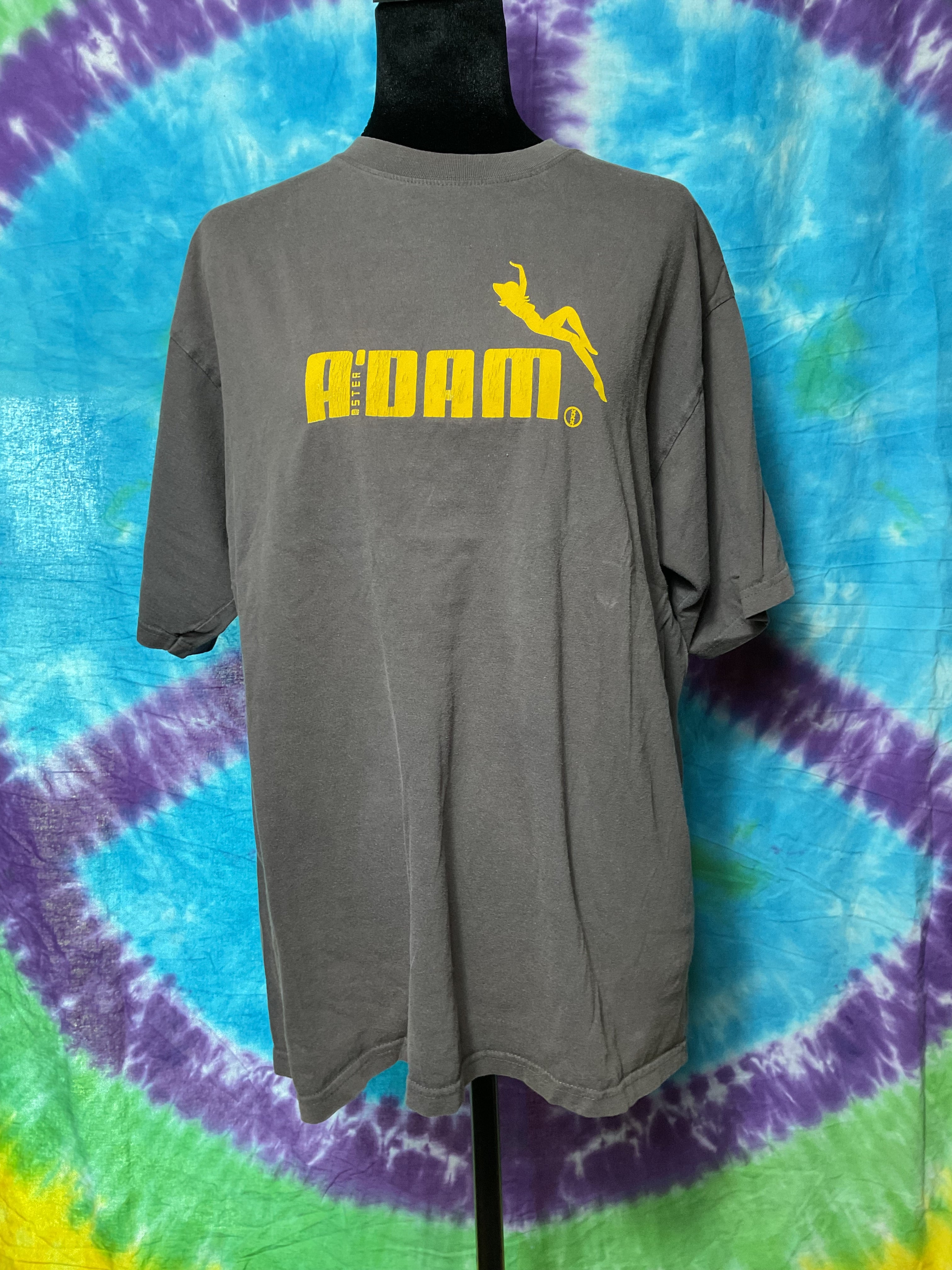 Vintage A'DAM Amsterdam Graphic Tee Jerzees Zt180 Brown Size M