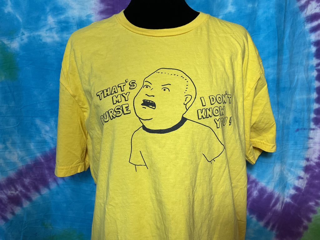 King of the Hill Bobby Hill Thats My Purse Yellow T-Shirt L
