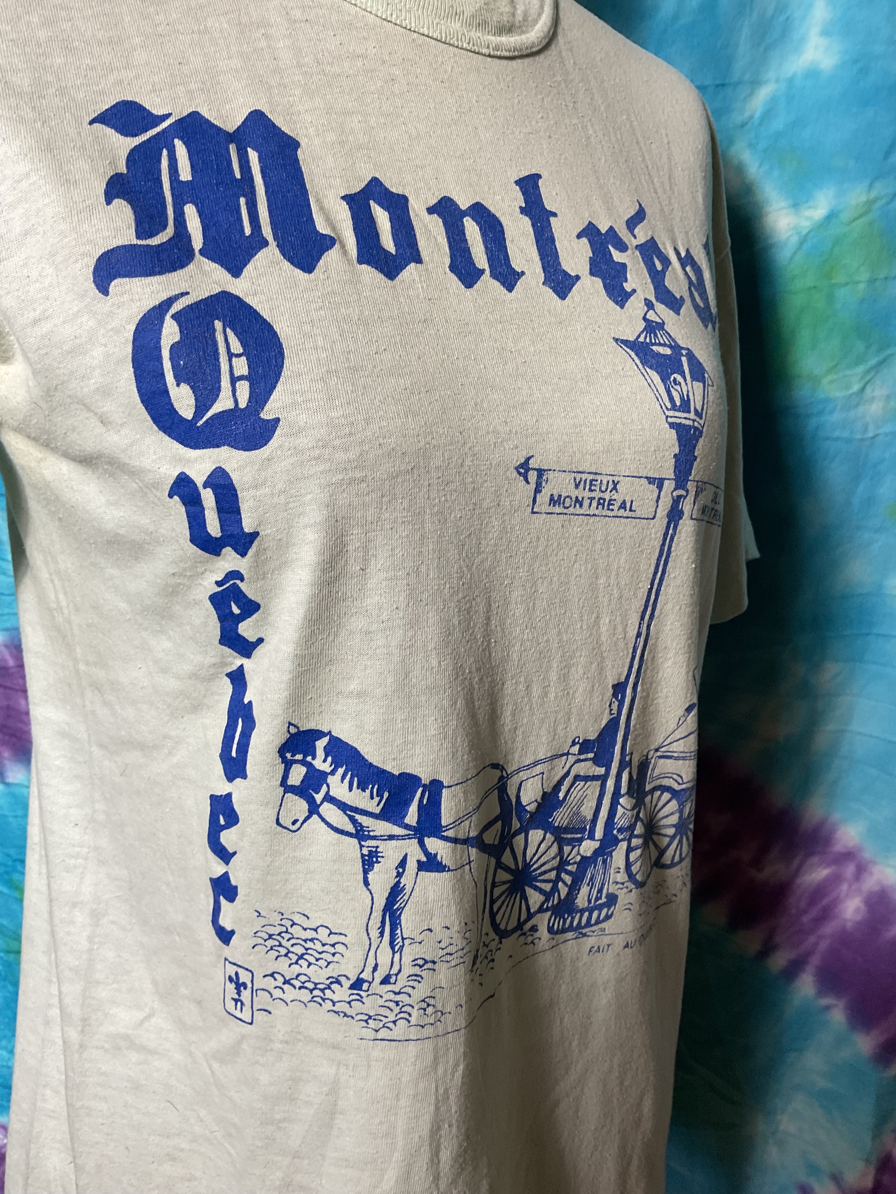 Vtg Montreal Quebec Single Stitch T-Shirt Made in Canada M Mint