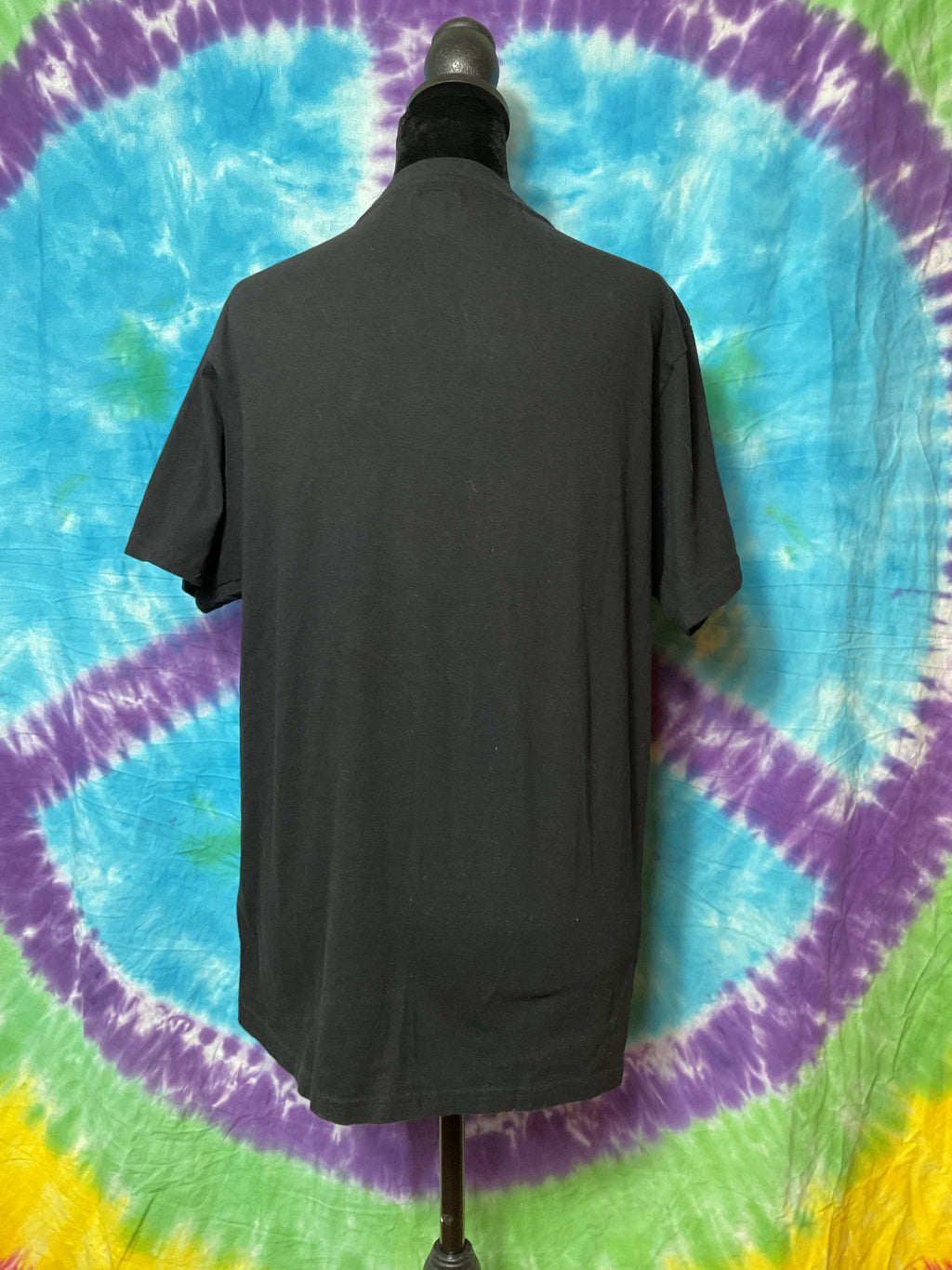 Vintage Fender T-Shirt Large Black Embroidered Pinup Bomb