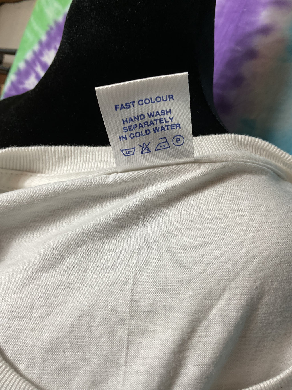Vintage Annapurna Nepal Buddha Eyes White Tee Size 48 (XL)
