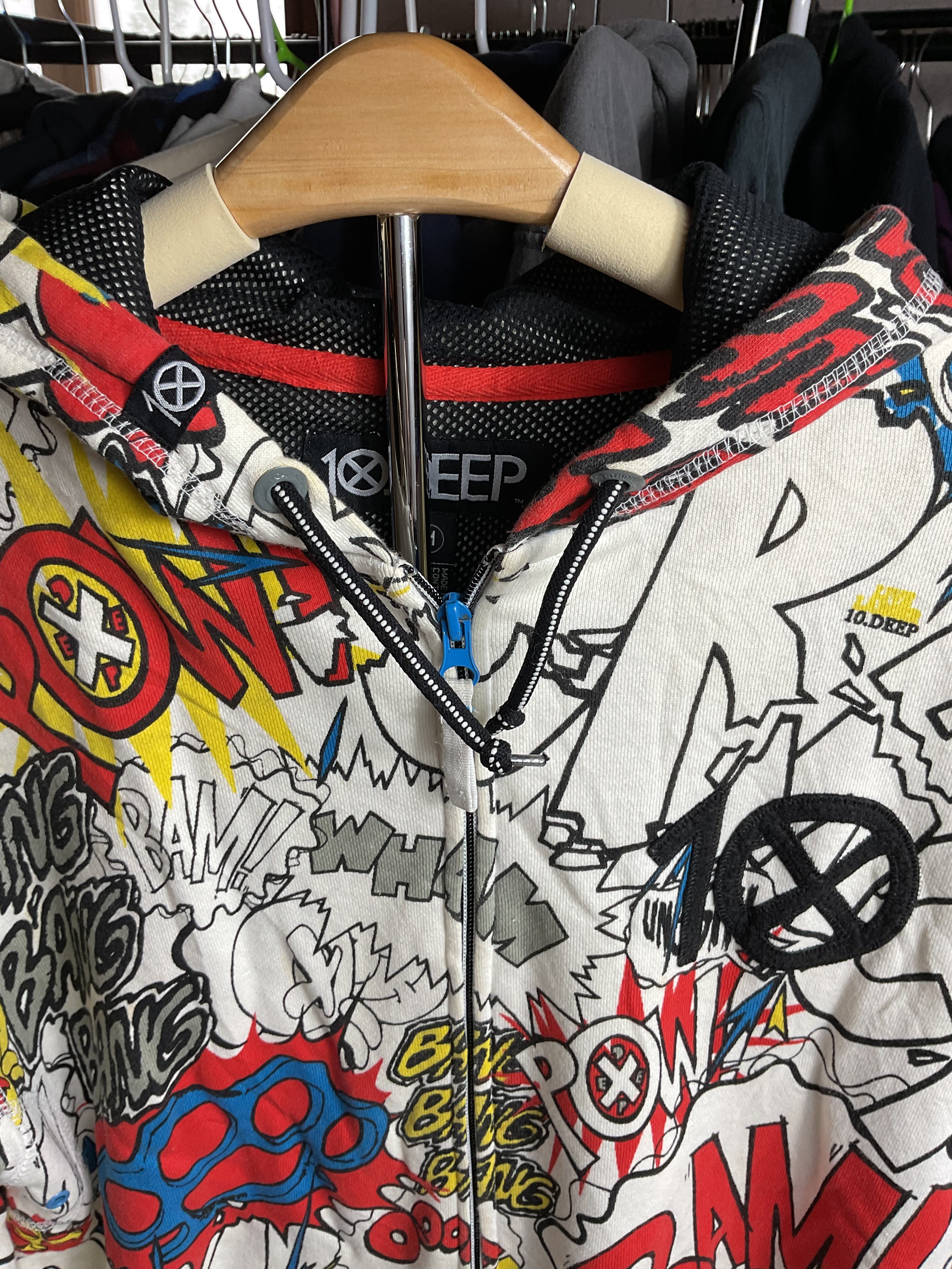 10.DEEP Comic Book Pop Art Full-Zip