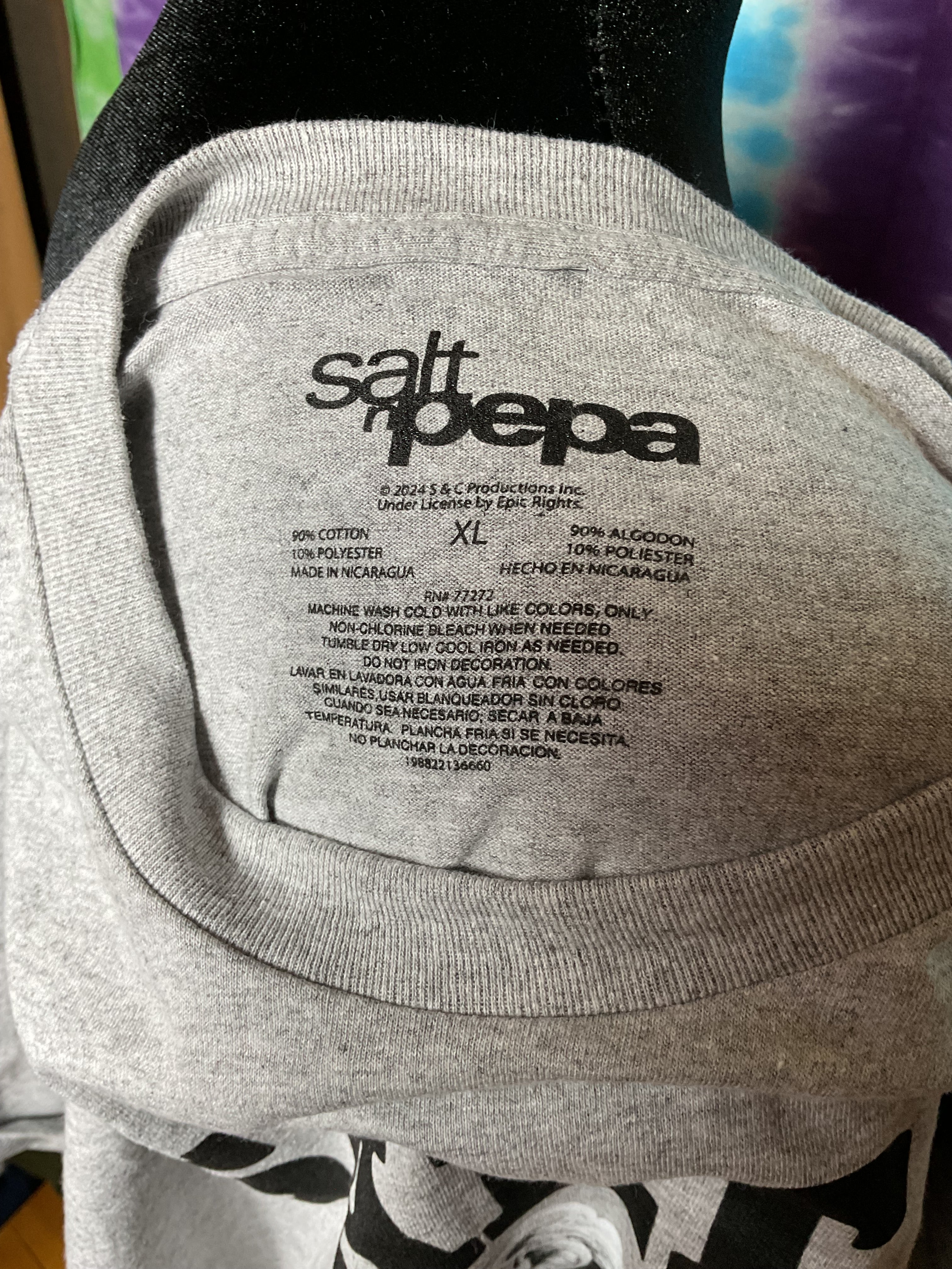 Salt N Pepa Push It Real Good Graphic T-Shirt XL Gray