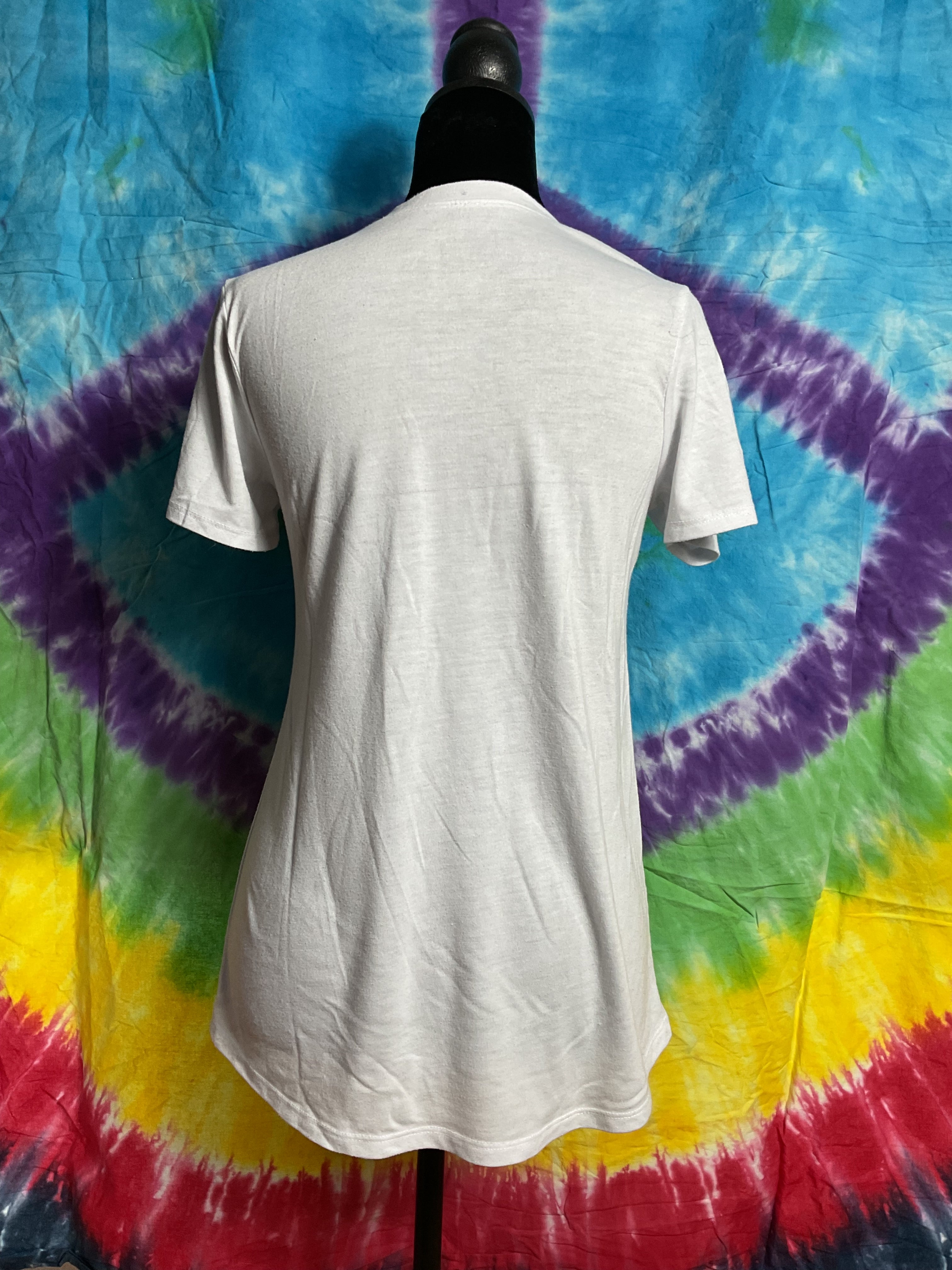 Billy Joel Live NYC Skyline Piano Tee White Small Velvety Flocked