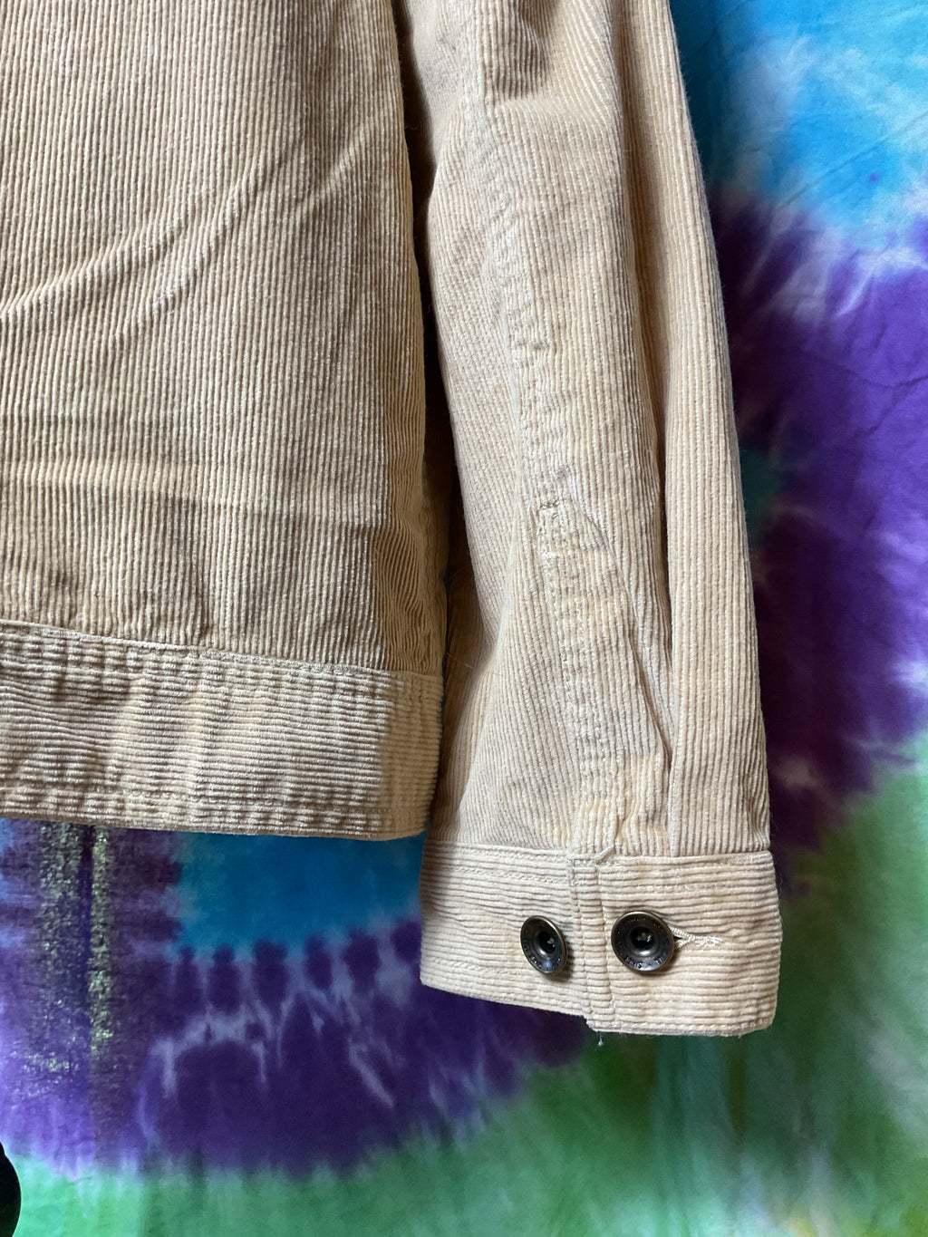 Vans Drill Chore Coat Tan Beige Corduroy Jacket Mens Large