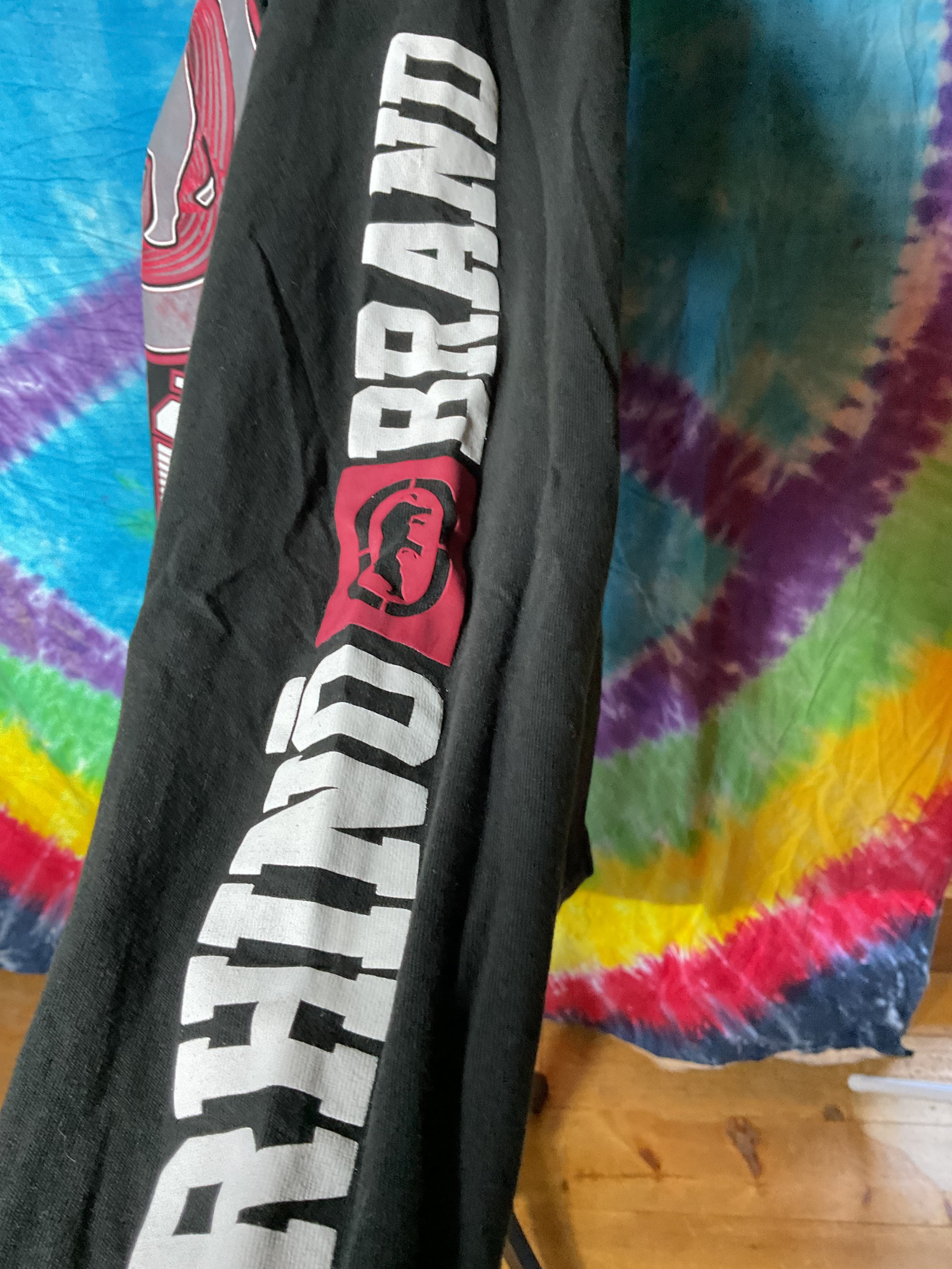 Vintage Ecko Unltd Long Sleeve Shirt Mens XL Black Rhino Brand