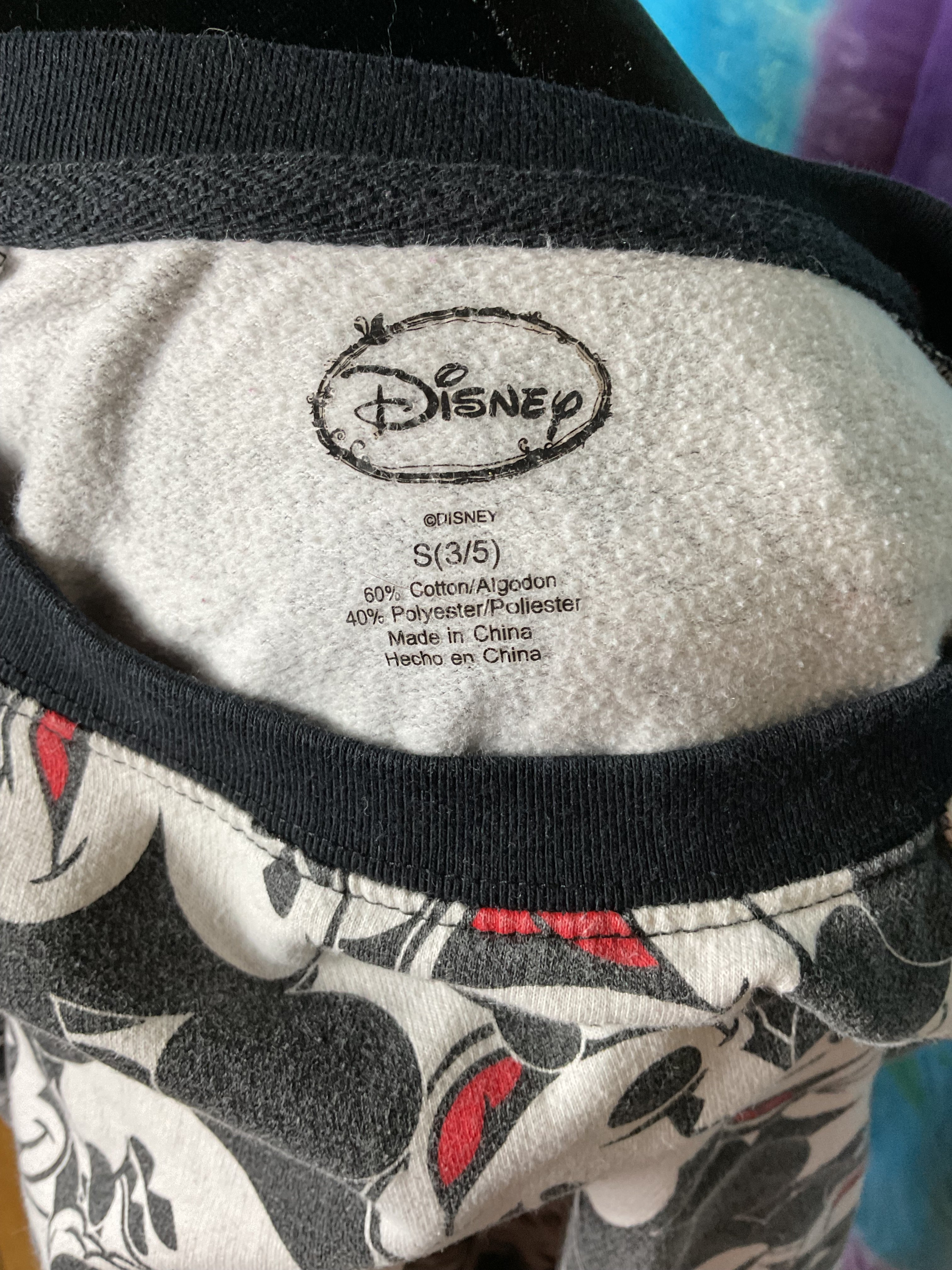 Disney Mickey Mouse All Over Print Crewneck Sweatshirt S (3/5)