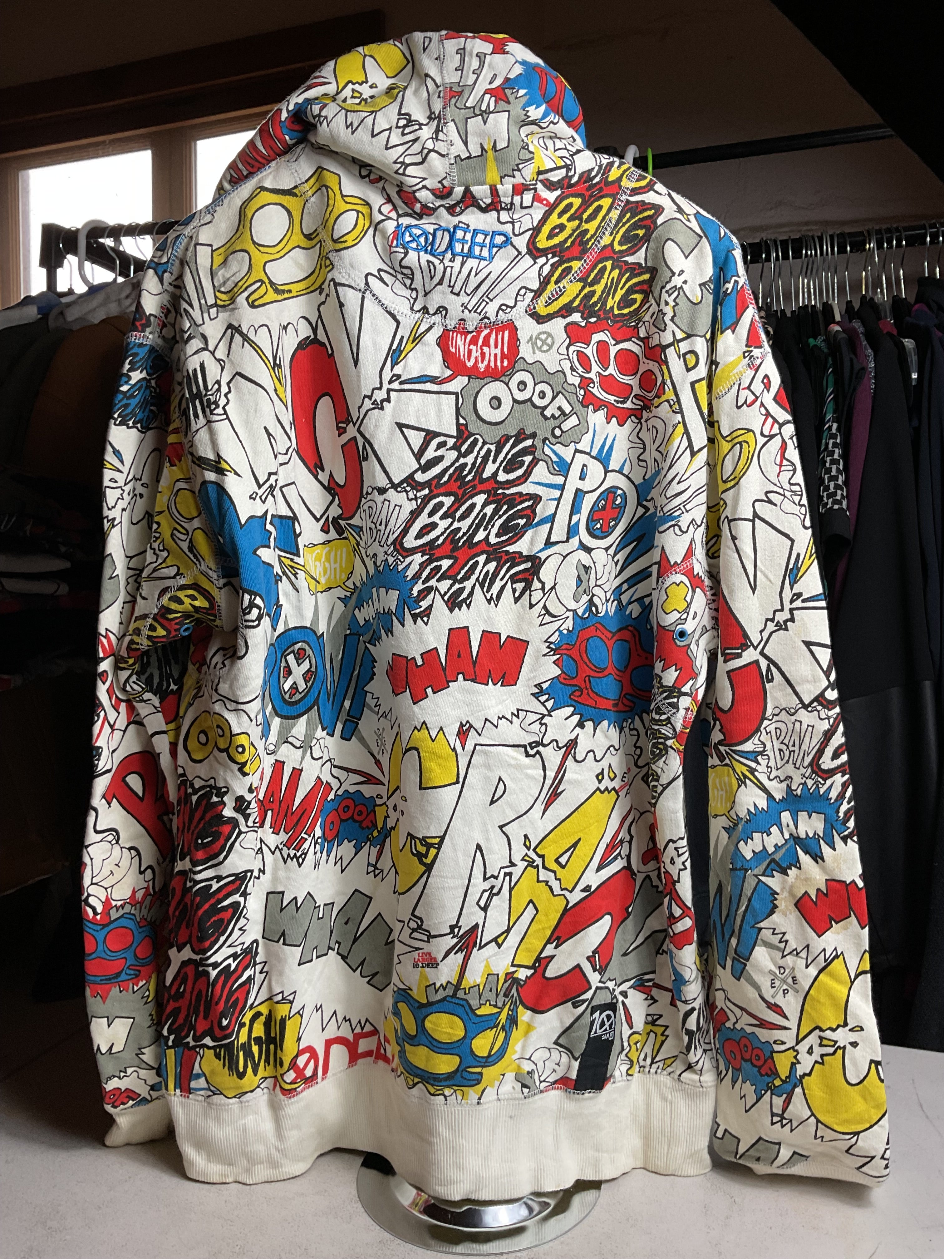 10.DEEP Comic Book Pop Art Full-Zip