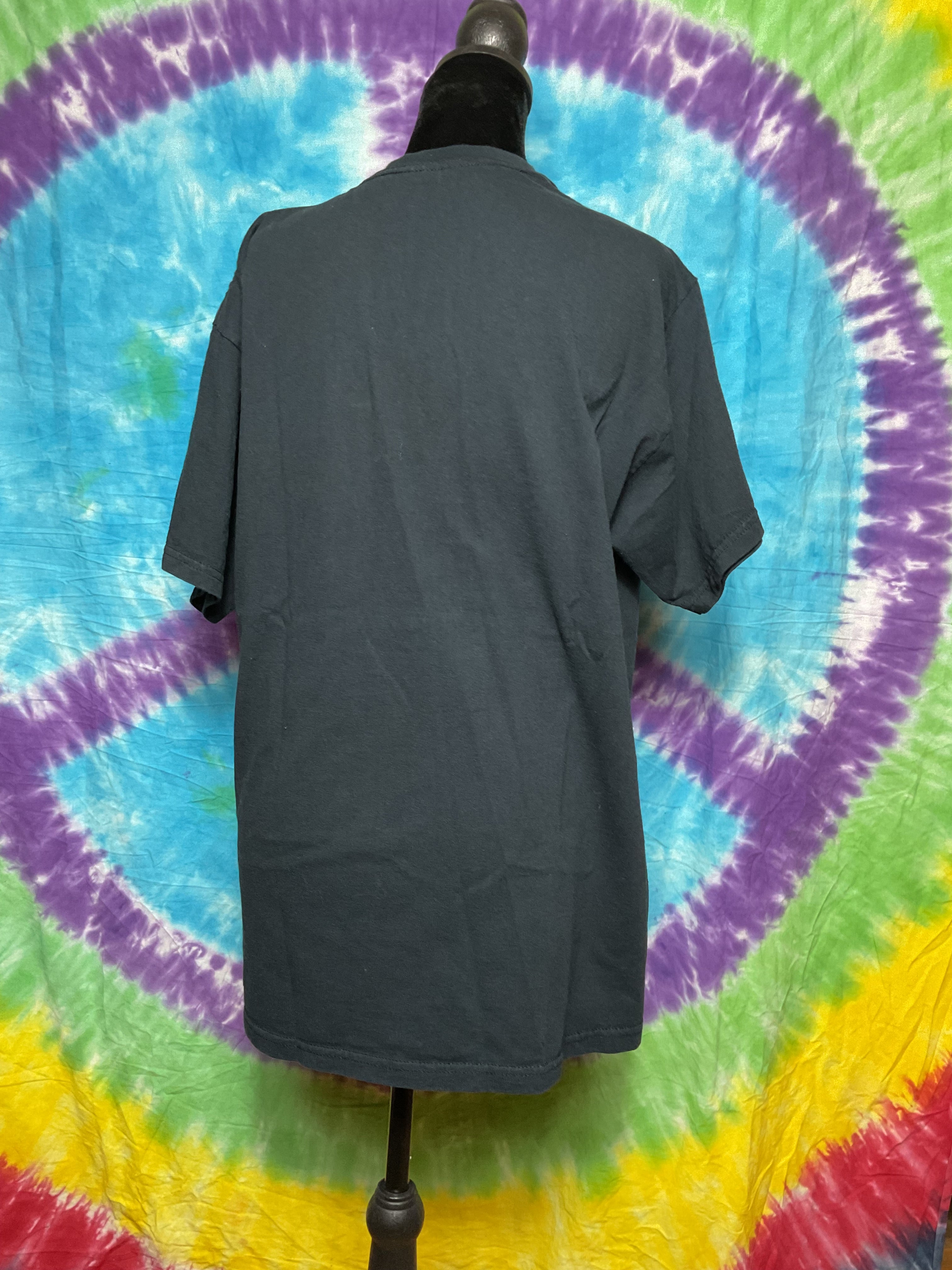 Vintage D.A.R.E. Resist Drugs Shield Graphic T-Shirt Black Large