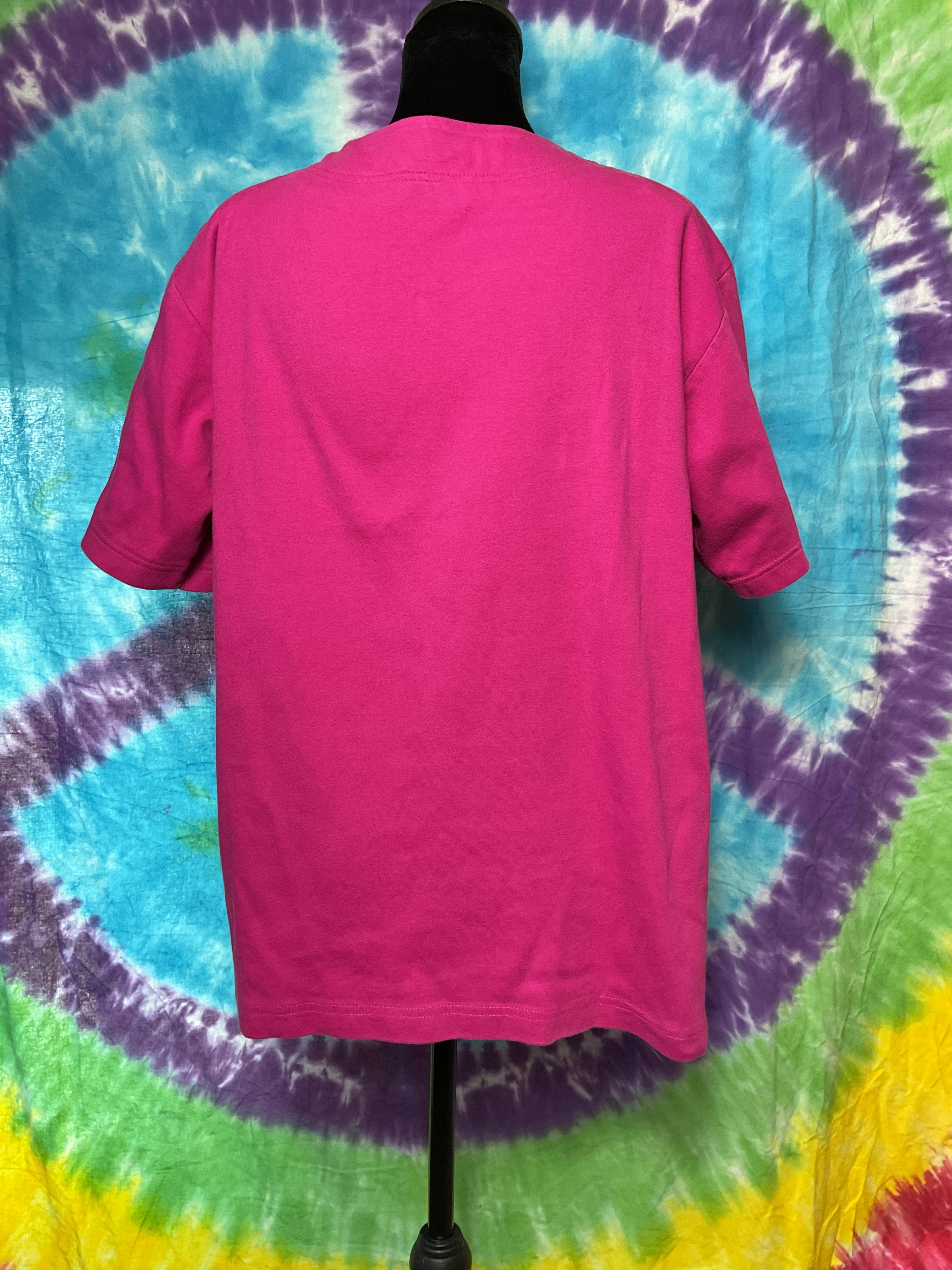 Vintage Mickey Mouse Shoulder Pad T-Shirt Pink Fits L/XL