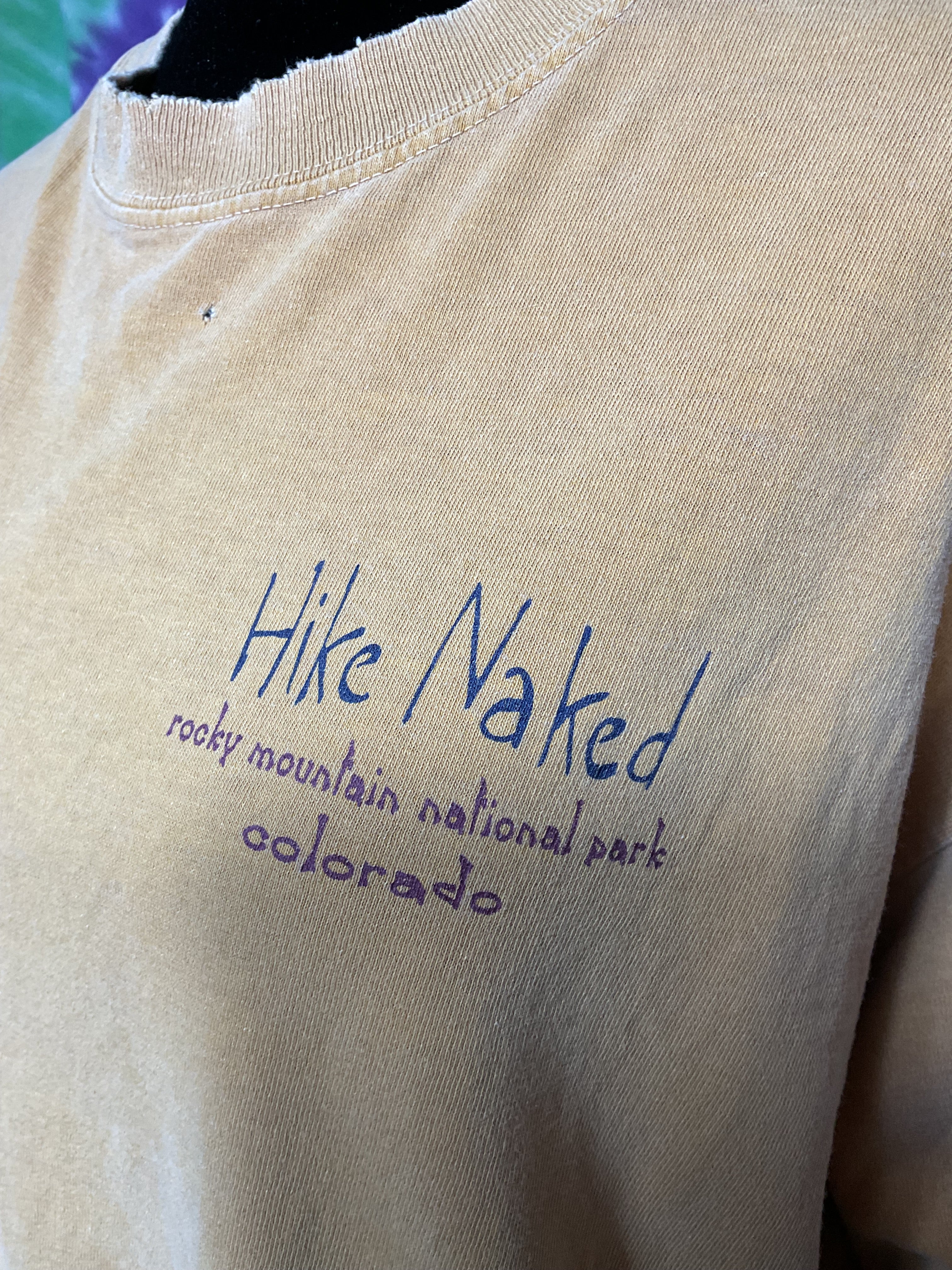 Colors Hike Naked Rocky Mountain National Park LS Shirt L
