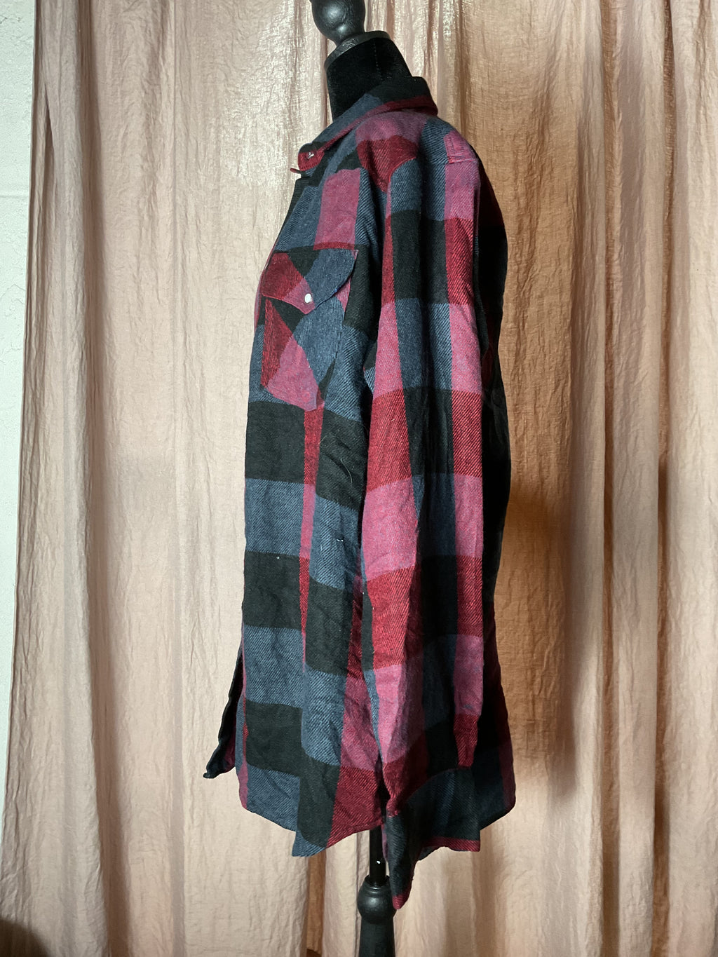 Williams Bay Western Buffalo Plaid Shirt Jacket Pearl Snap