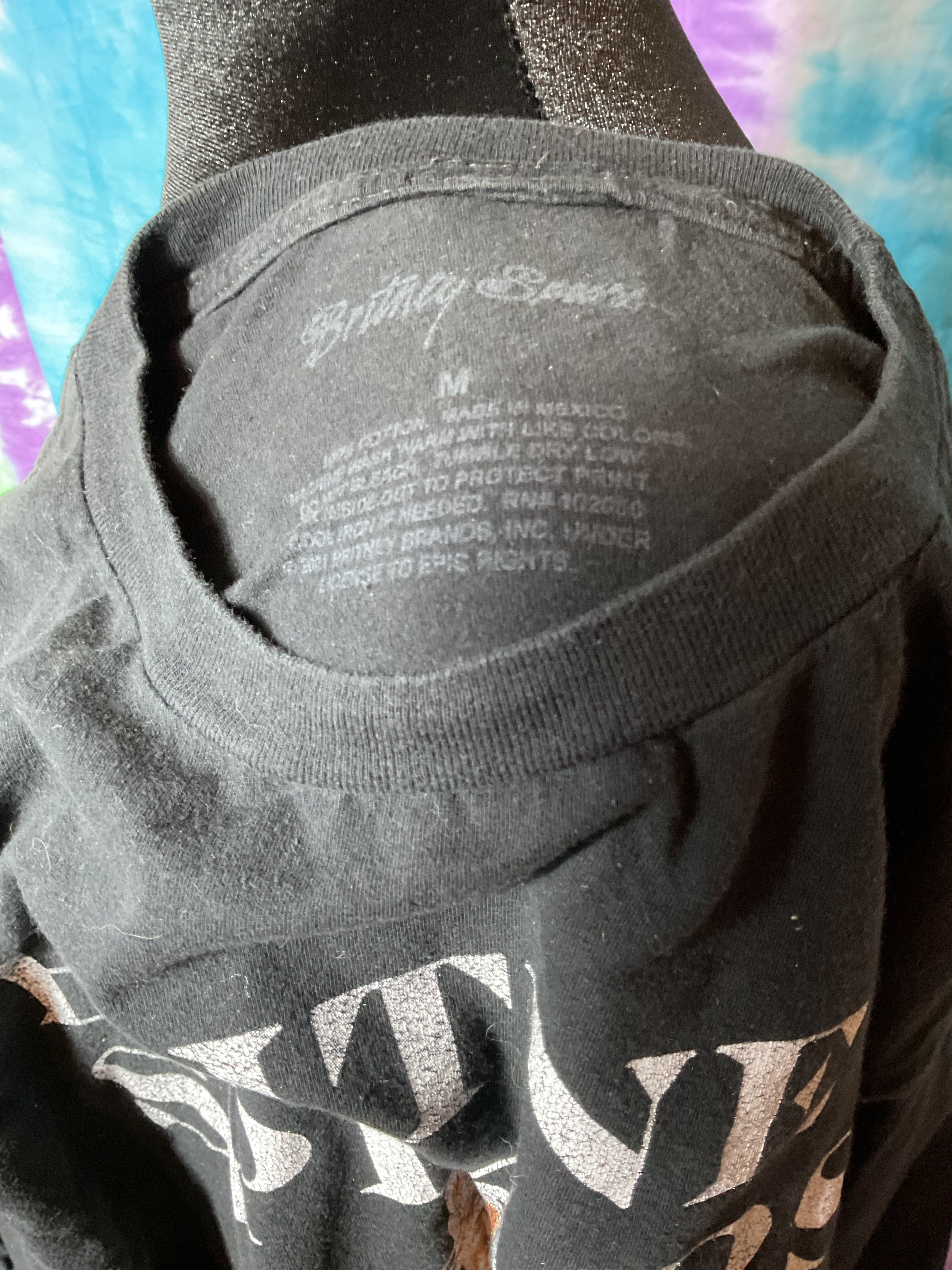 Britney Spears 2001 VMA Slave 4 U Snake Graphic T-Shirt Medium