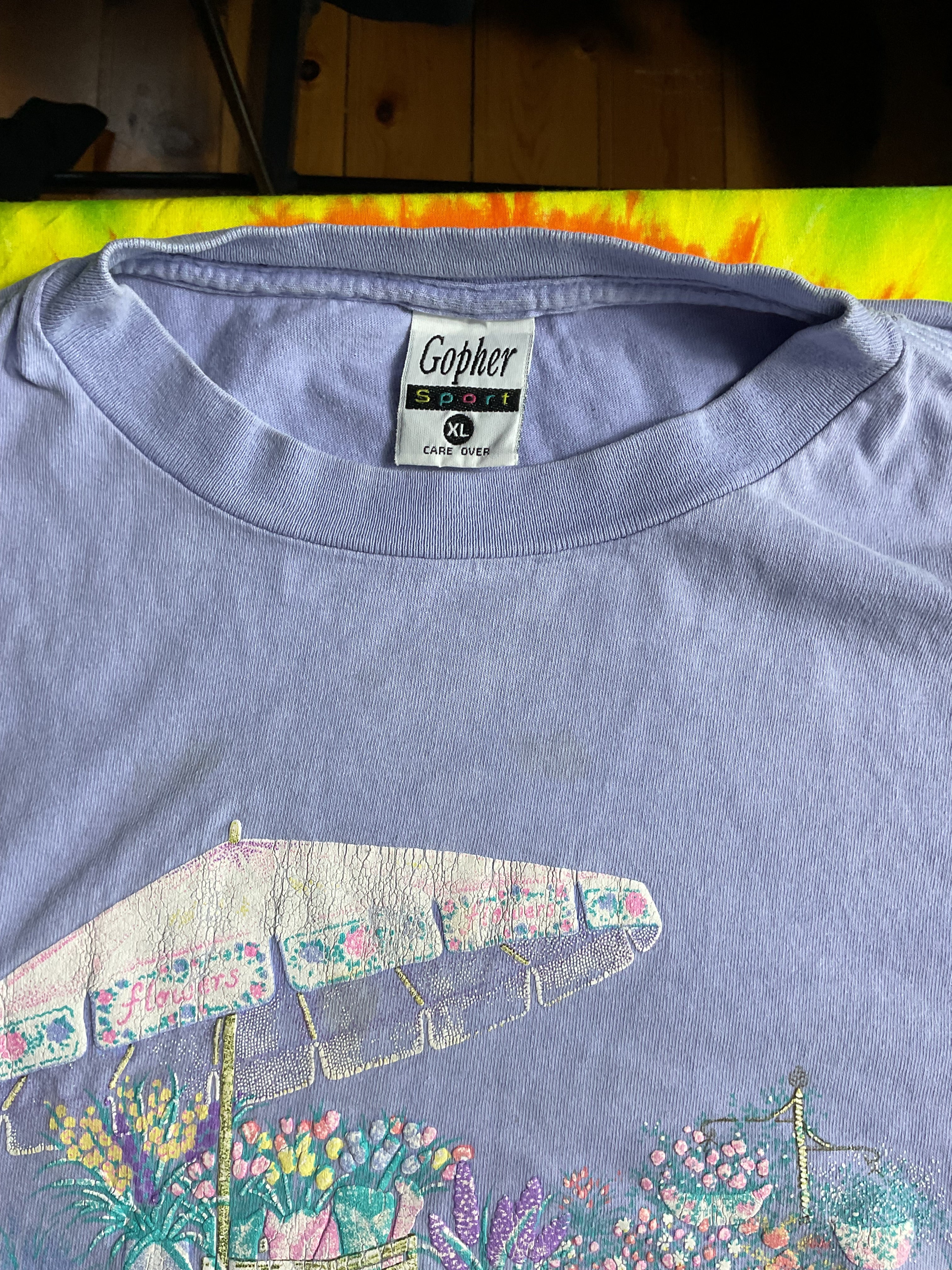90s Gopher Sport Single Stitch Flower Market Tee