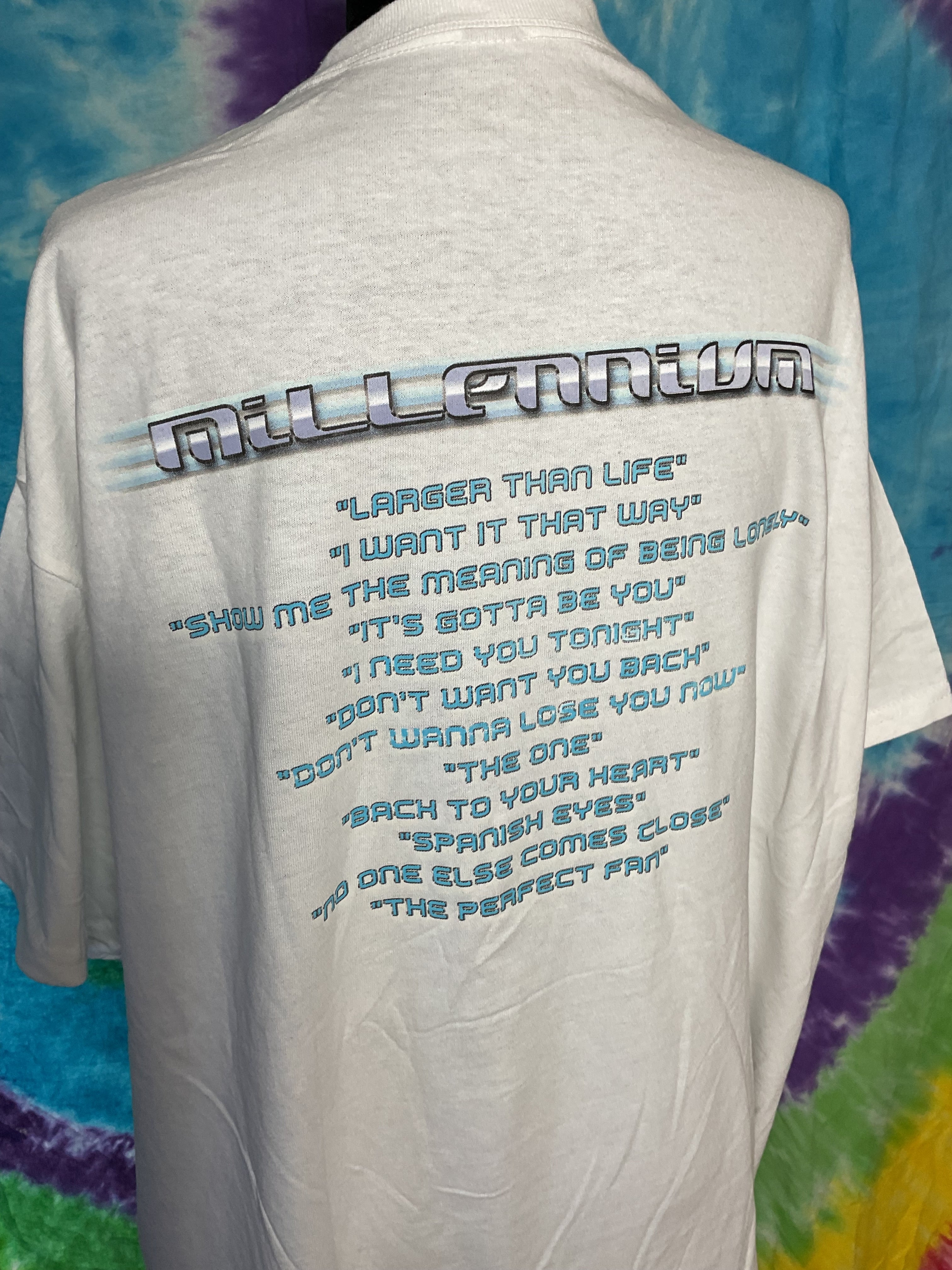 Backstreet Boys Millennium Tour White Graphic T-Shirt L/XL New